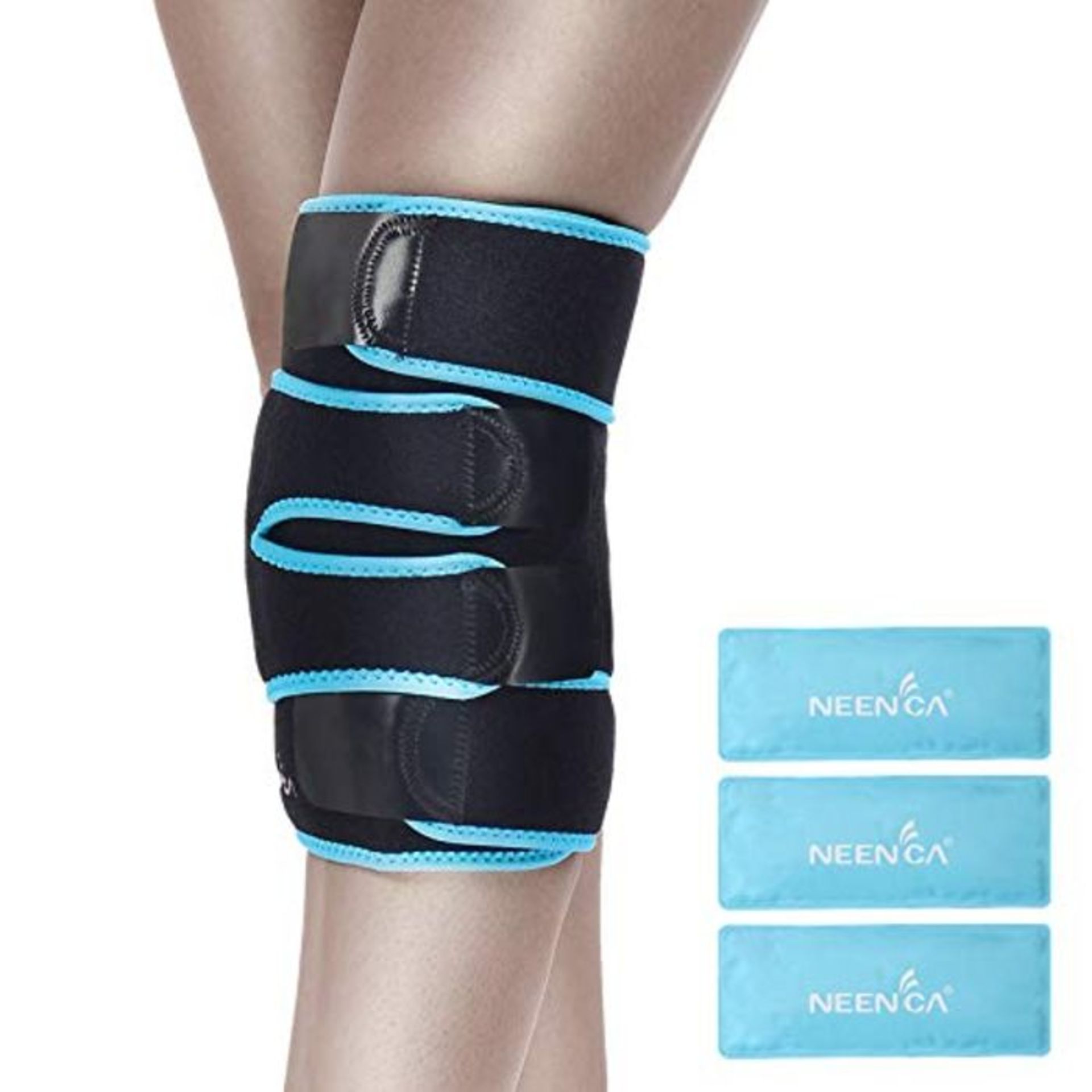NEENCA Knee Brace with Ice Pack Wrap,Medical Grade Knee Support with 3 Reusable Cold/H