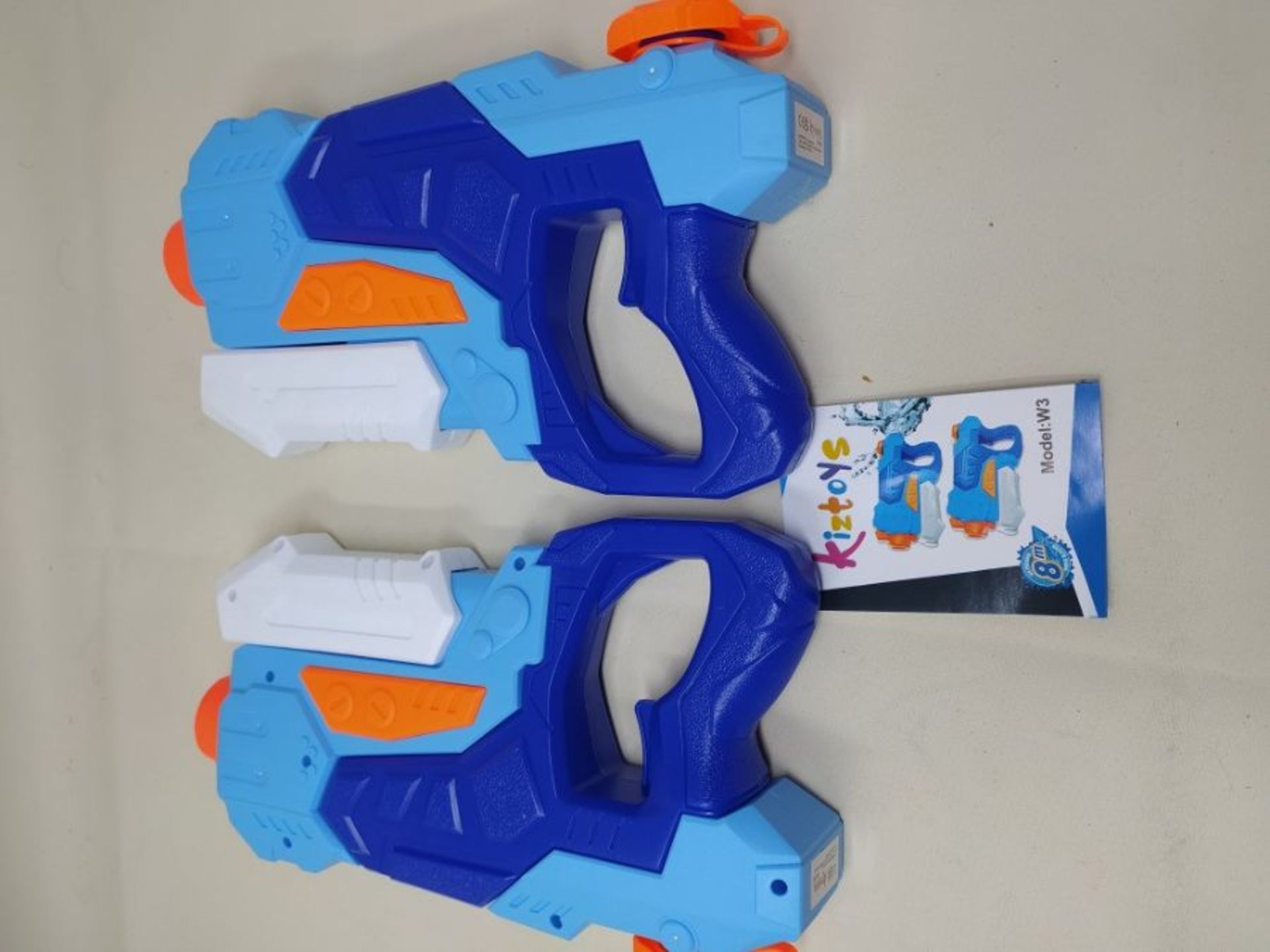 Kiztoys Water Gun Toys for Kids, 2 Pack Powerful Water Pistols with 1200ML Large Capac - Image 2 of 2