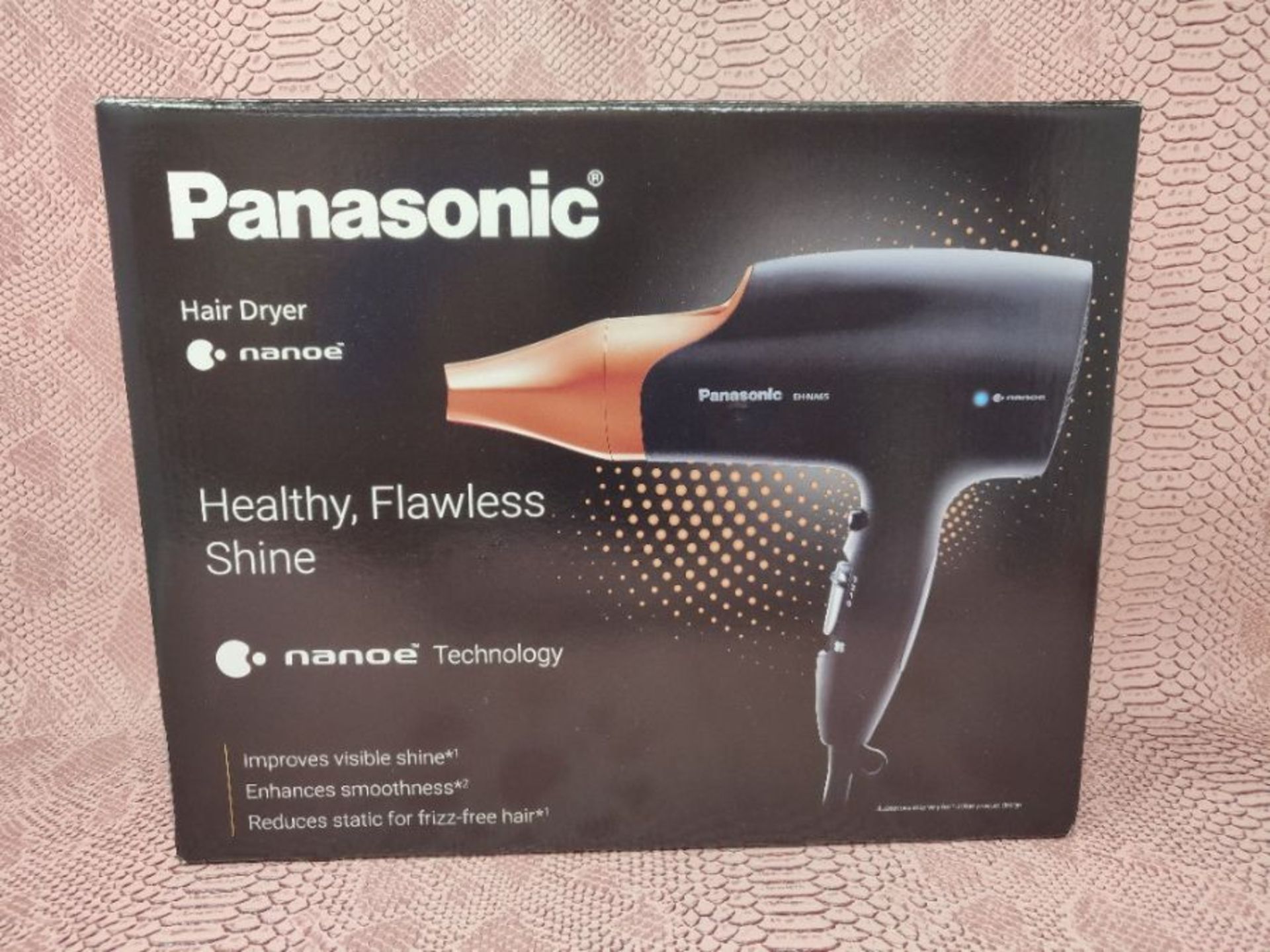 RRP £59.00 [CRACKED] Panasonic EH-NA65CN Nanoe Hair Dryer with Diffuser for Visibly Improved Shin - Image 2 of 3