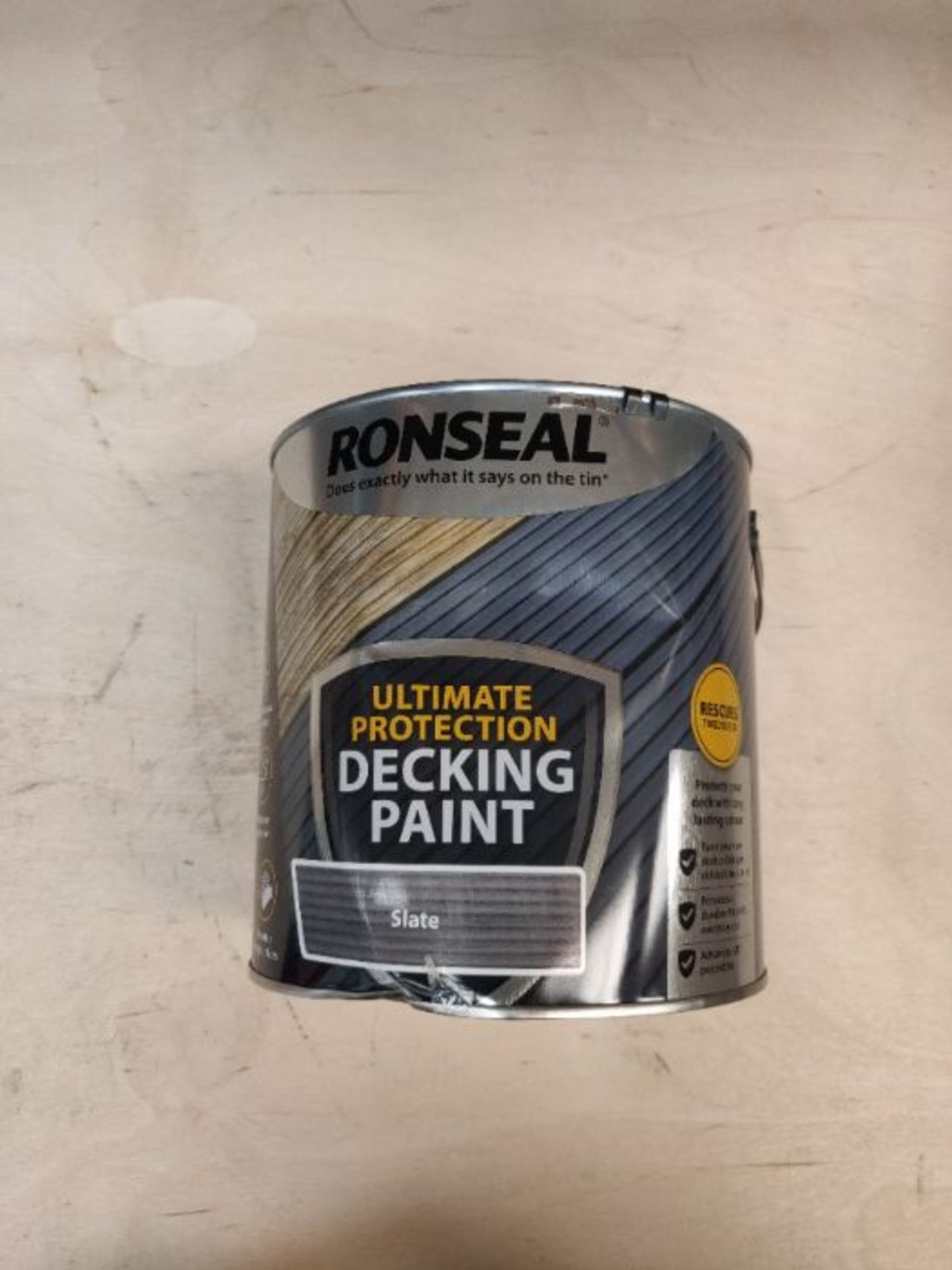 RONSEAL ULTIMATE DECKING PAINT SLATE 2.5L - Image 2 of 2