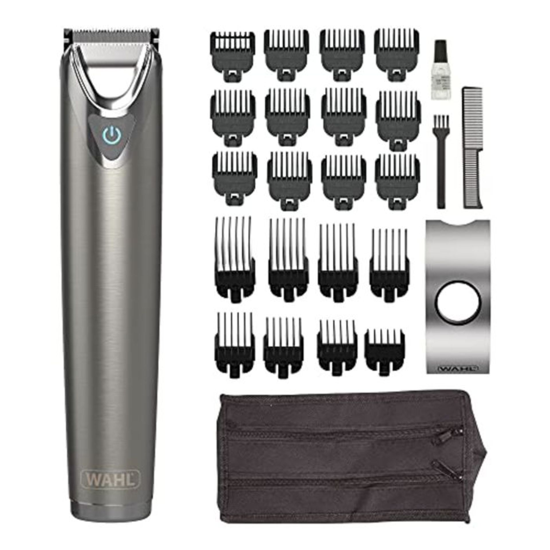 RRP £51.00 Wahl Beard Trimmer Men, Real Stainless Steel Hair Trimmers for Men, Stubble Trimmer, M