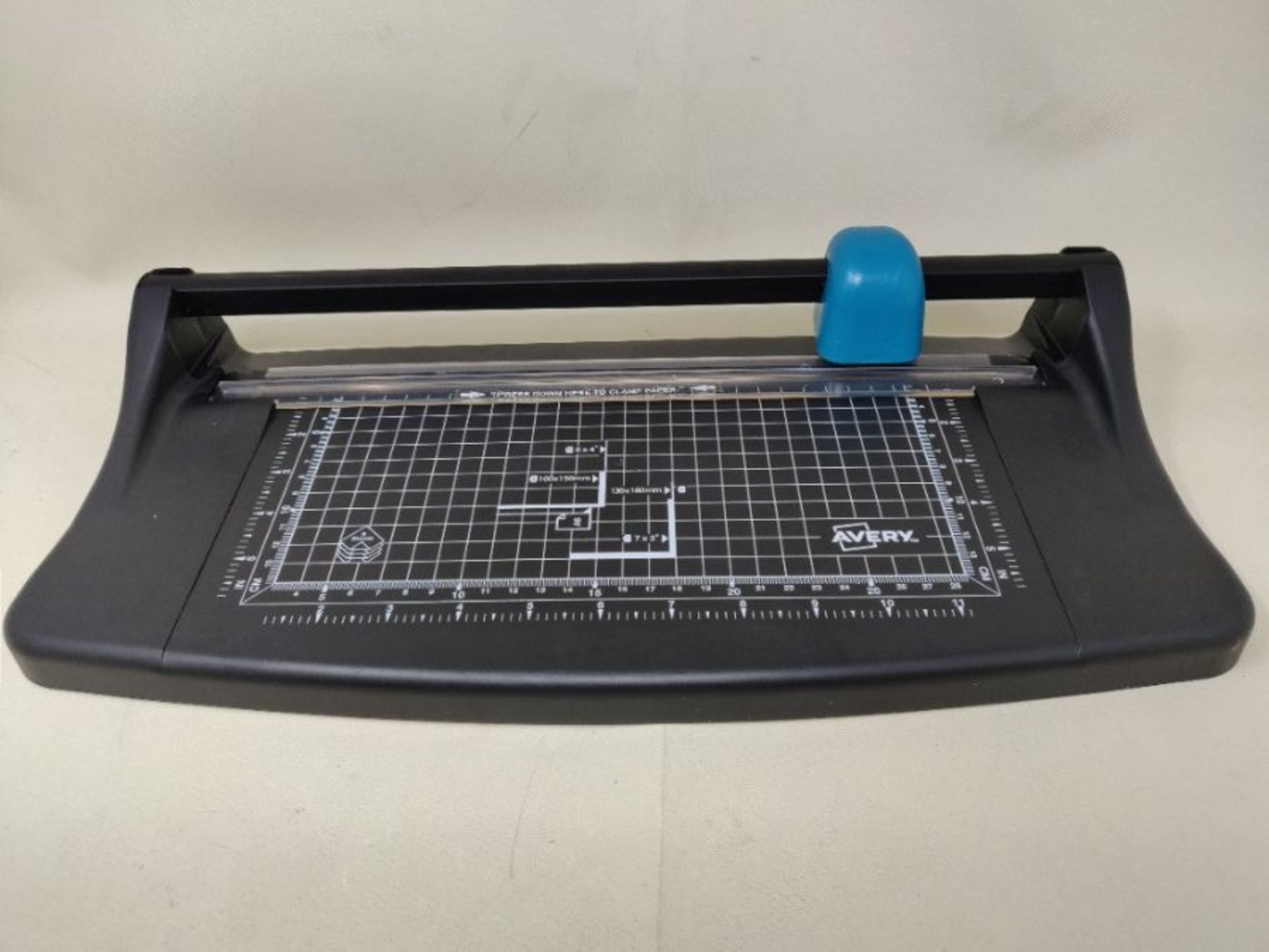 Avery A4 TR002 Photo and Paper Trimmer - paper cutter, Black and Teal - Image 2 of 2