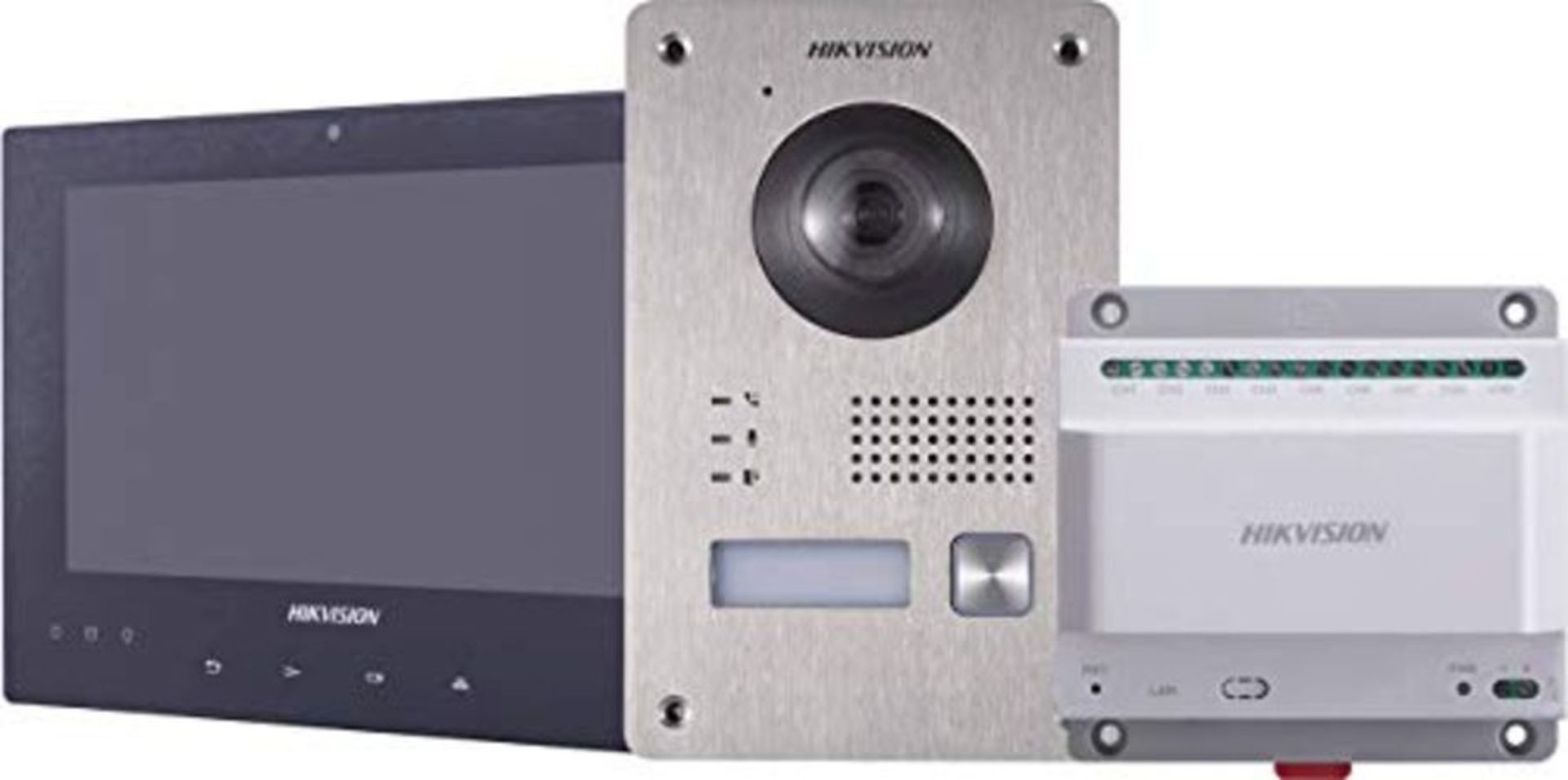 RRP £340.00 Hikvision DS-KIS701 Two-Wire Video Intercom Bundle Includes Smart Phone Alerts