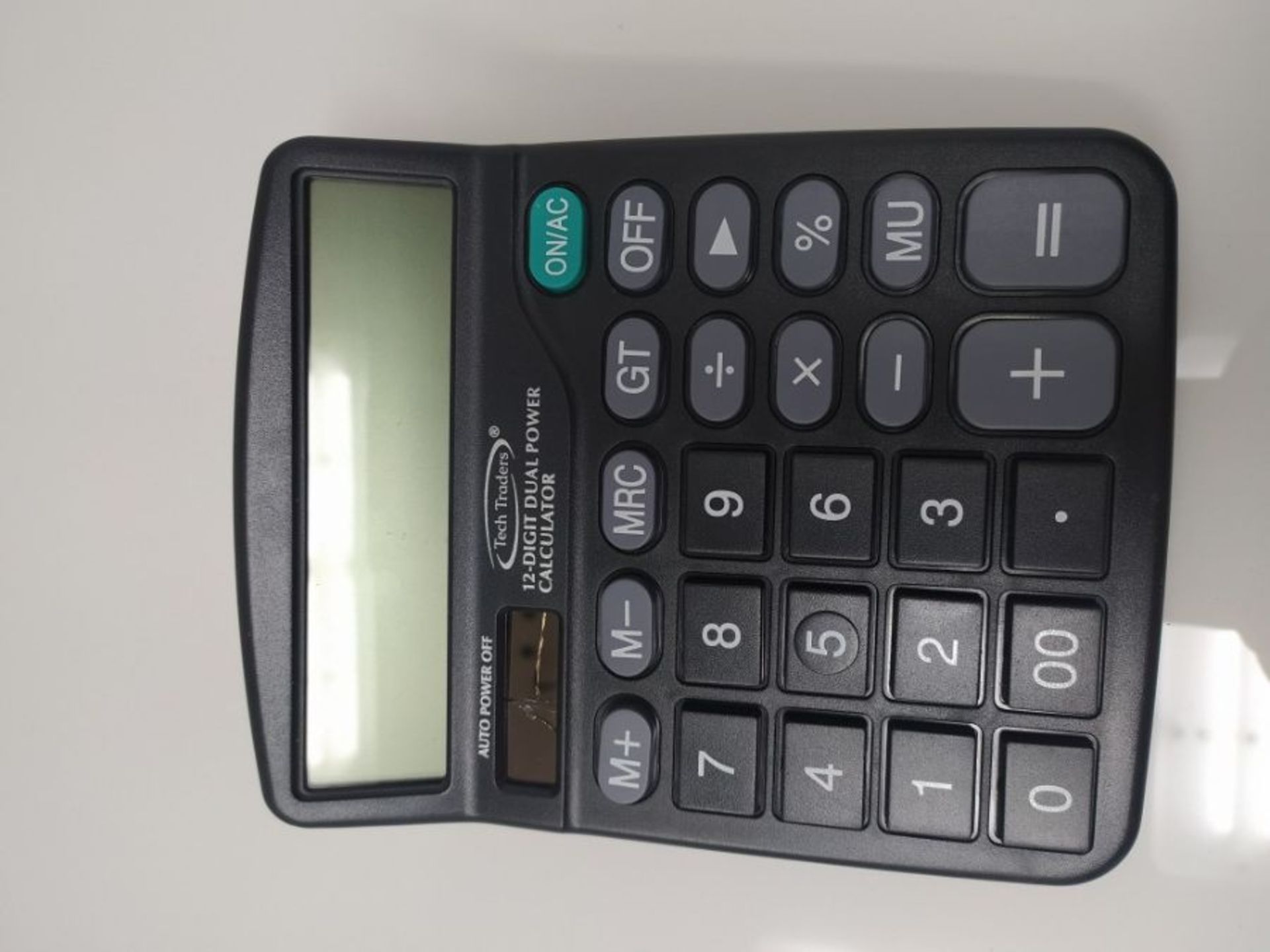 Calculator,Desktop Calculator 12 Digits Large Display Electronic Calculator Solar and - Image 2 of 2