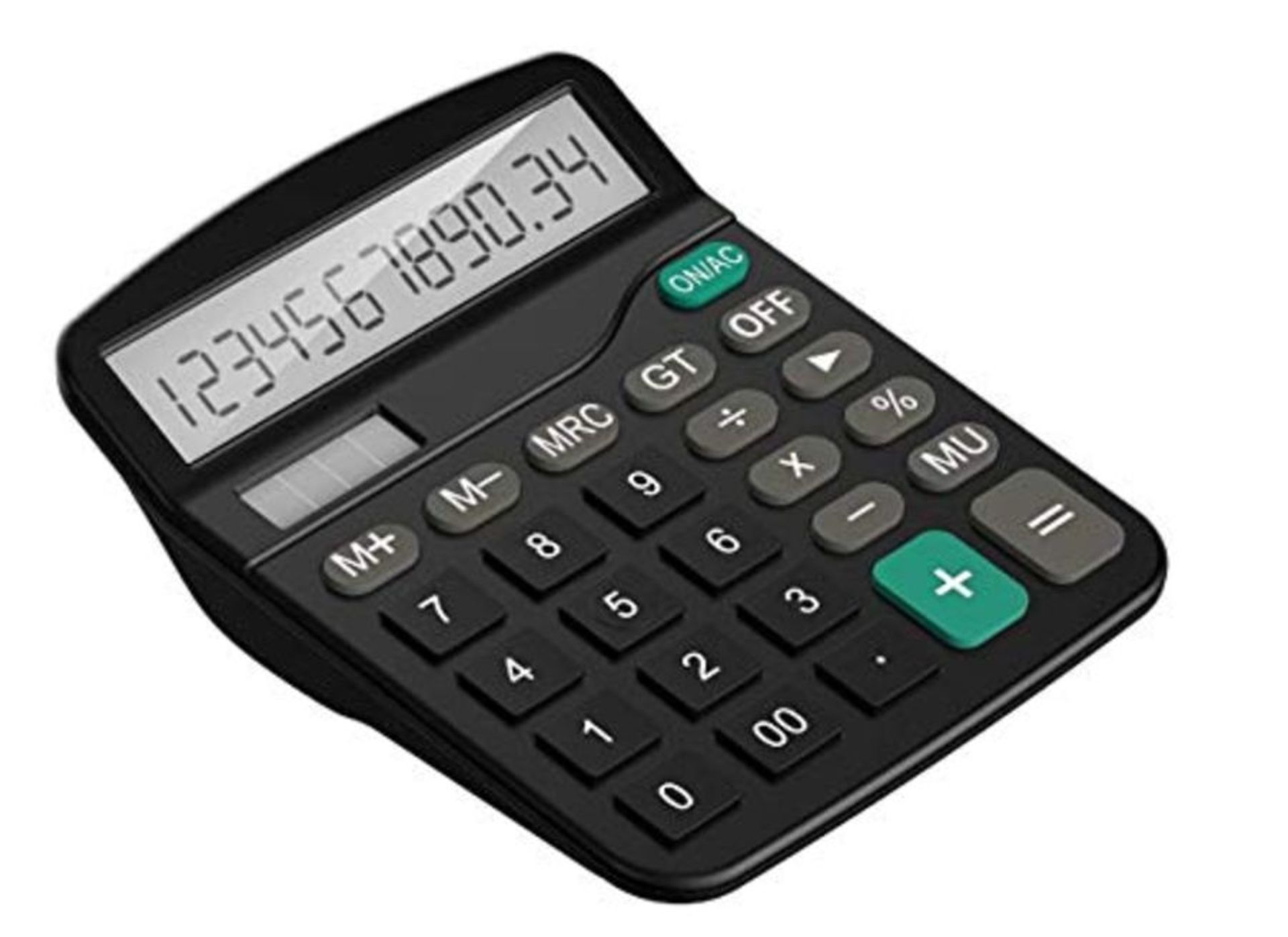 Calculator,Desktop Calculator 12 Digits Large Display Electronic Calculator Solar and