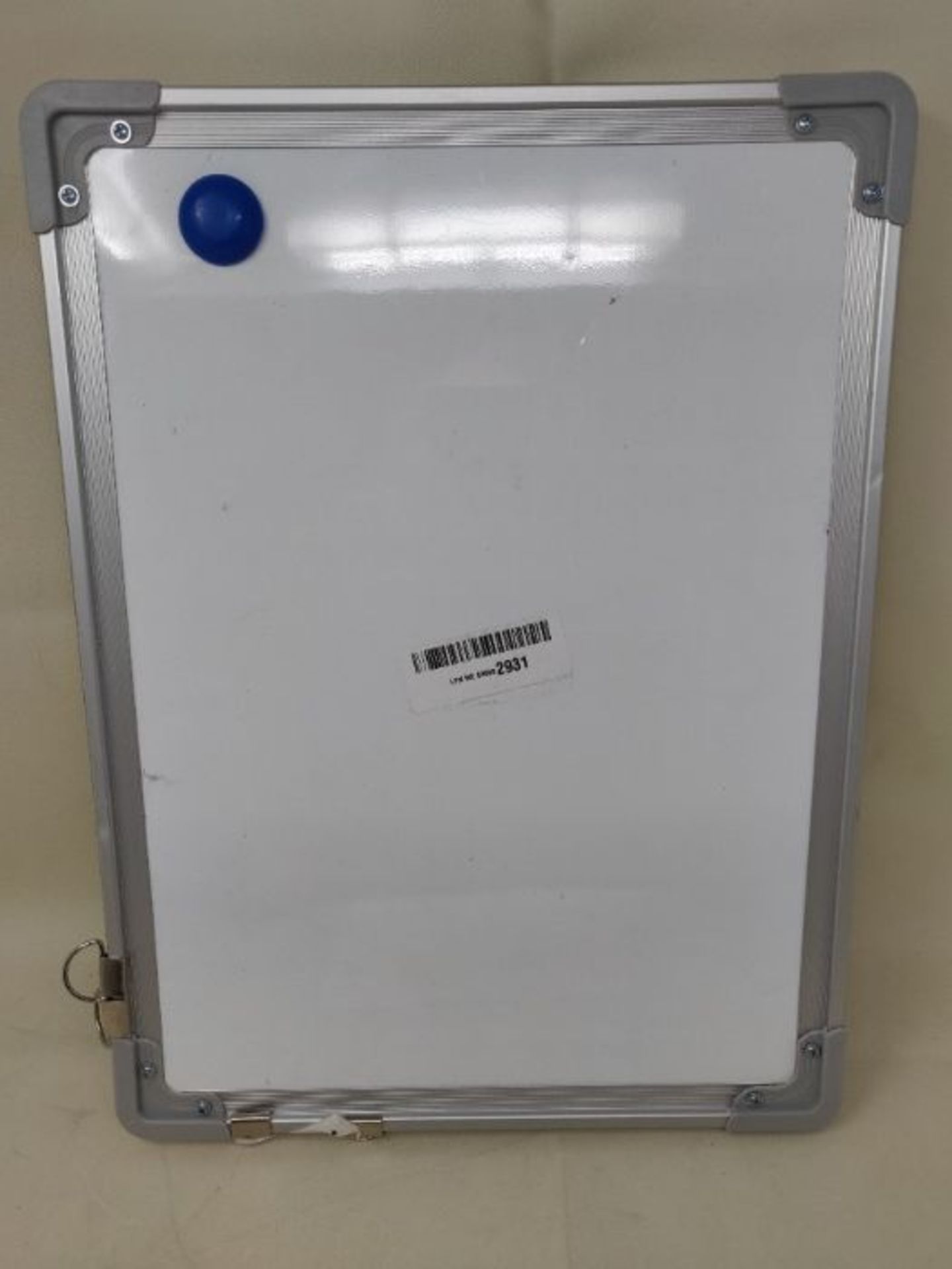 Small Dry Erase White Board, ARCOBIS A3 Whiteboard 40 x 30 cm Magnetic Hanging Double- - Image 2 of 2