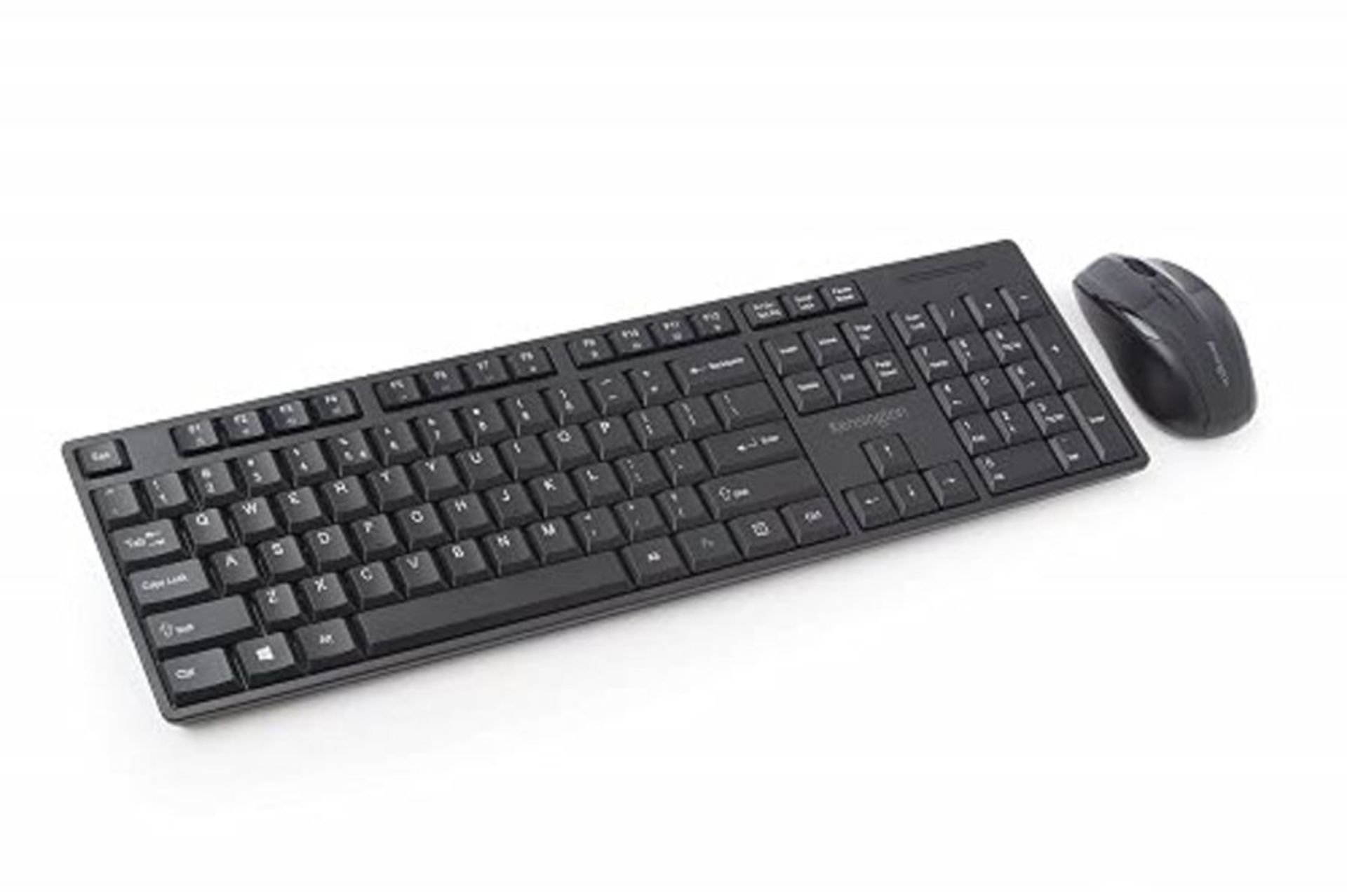 Kensington Pro Fit Low-Profile Wireless Keyboard and Mouse Set Desktop, Multimedia Key