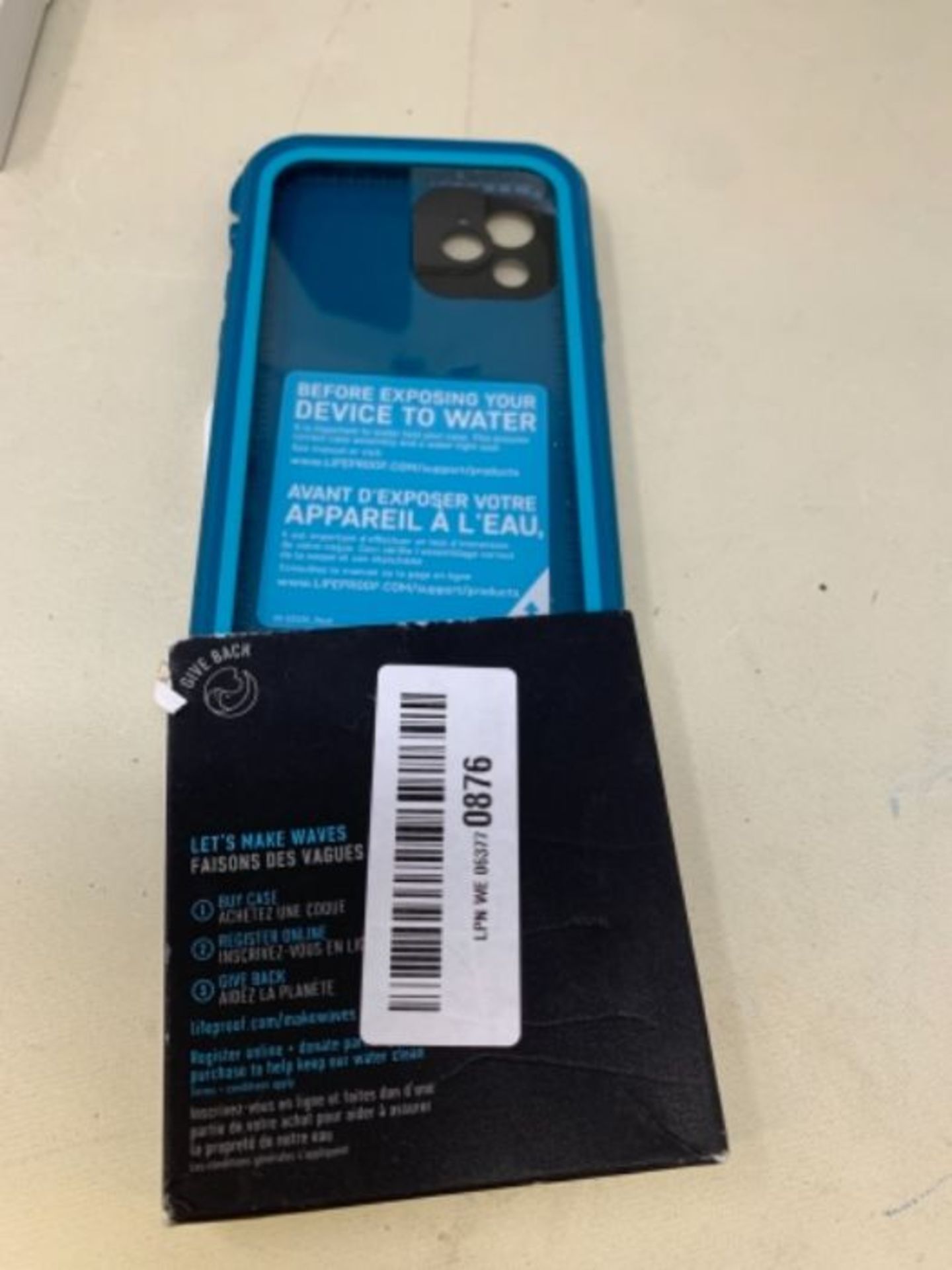 RRP £60.00 LifeProof for iPhone 12, Waterproof Drop Protective Case, Fre Series, Blue - Image 4 of 4