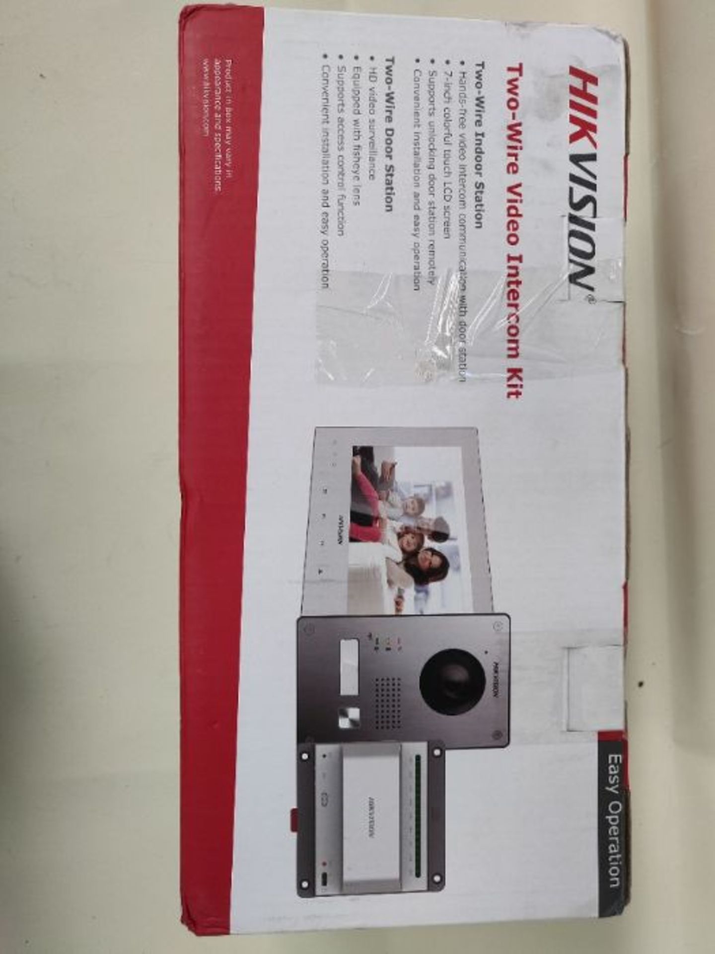 RRP £340.00 Hikvision DS-KIS701 Two-Wire Video Intercom Bundle Includes Smart Phone Alerts - Image 2 of 3