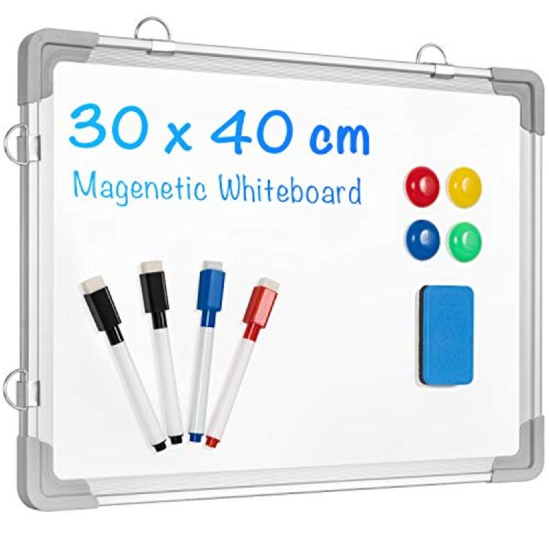 Small Dry Erase White Board, ARCOBIS A3 Whiteboard 40 x 30 cm Magnetic Hanging Double-