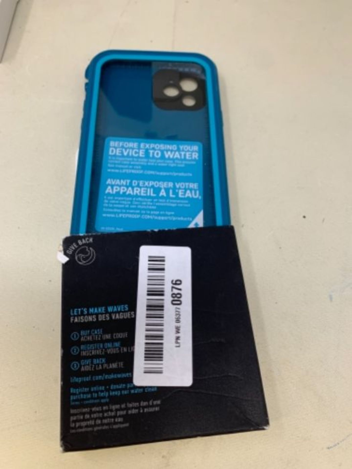 RRP £60.00 LifeProof for iPhone 12, Waterproof Drop Protective Case, Fre Series, Blue - Image 2 of 4