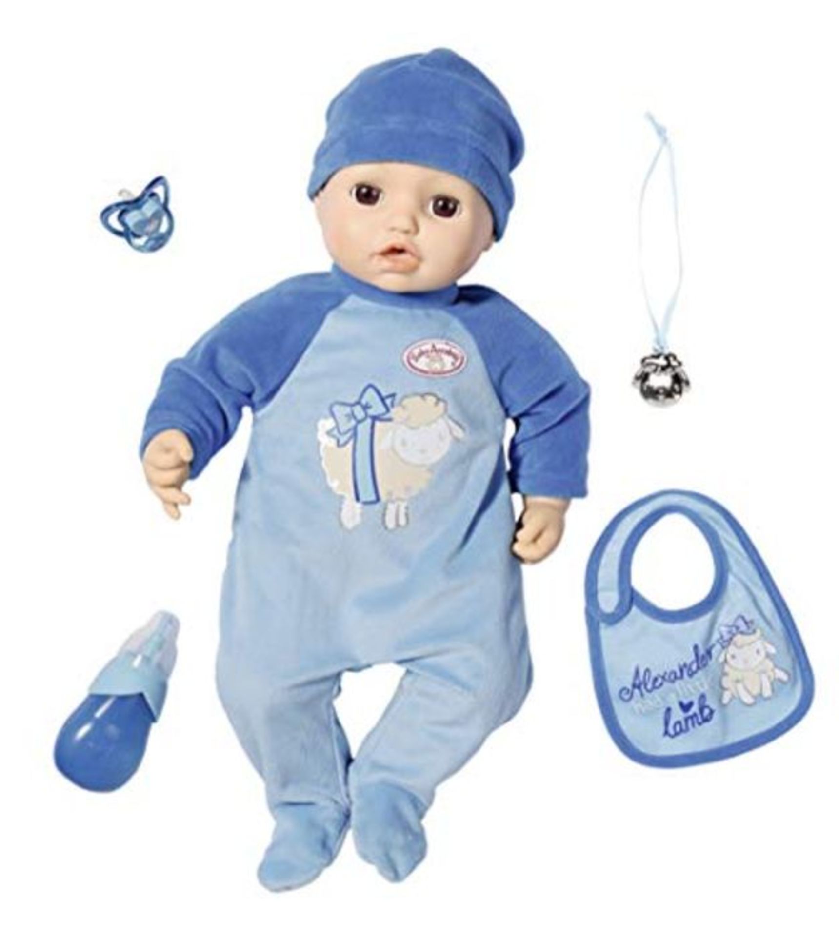 Baby Annabell Doll Alexander 43 cm - Realistic Doll with Lifelike Functions - Soft to