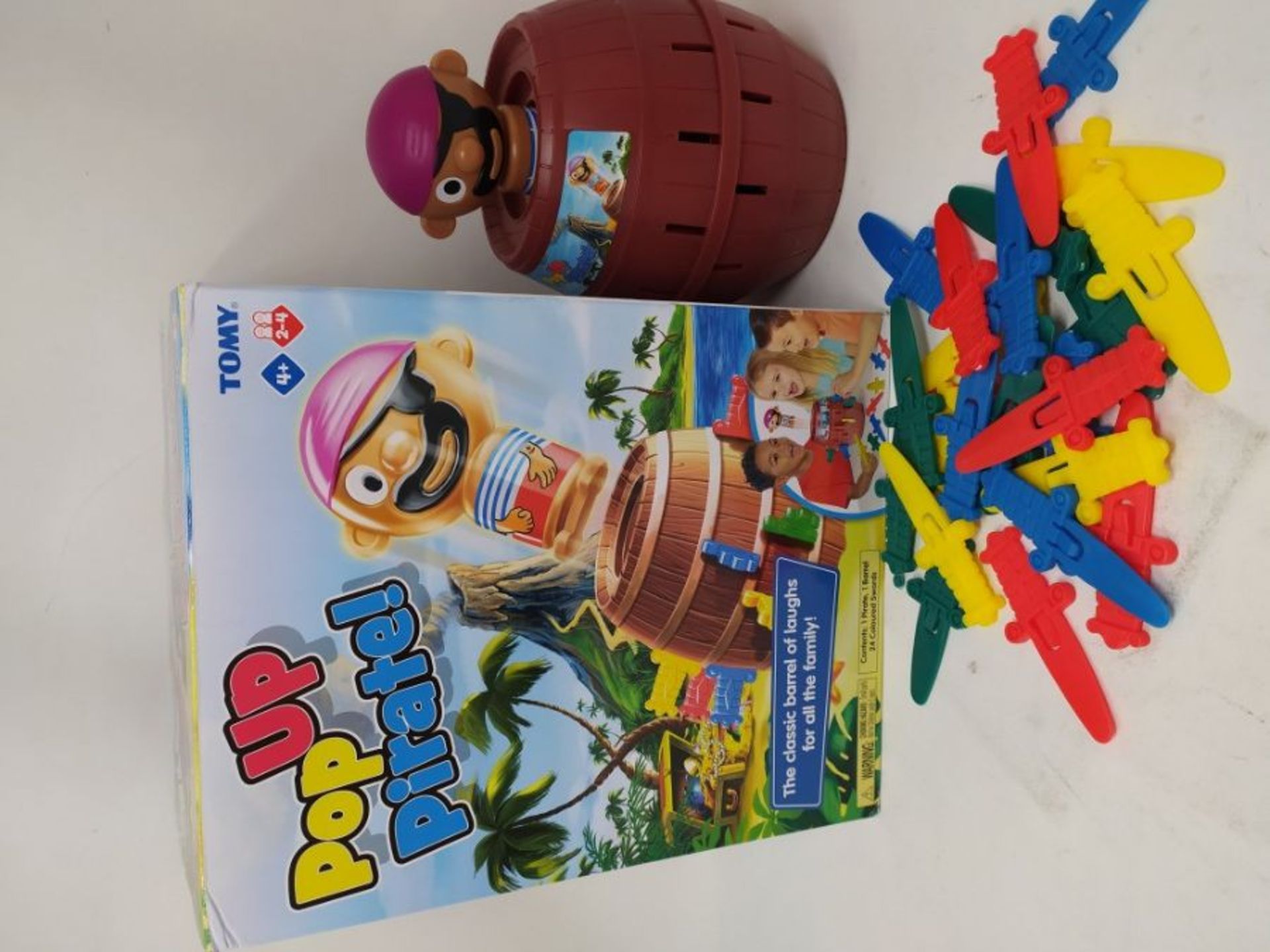 TOMY Games T7028 TOMY Pop Up Pirate Classic Children's Action Board Game Toy, Wood-Cho - Image 3 of 3