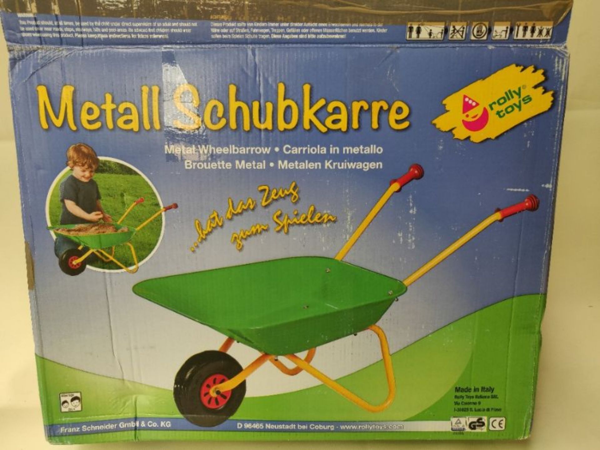 Rolly Toys 271801 Metal wheelbarrow (Green) - Image 2 of 3