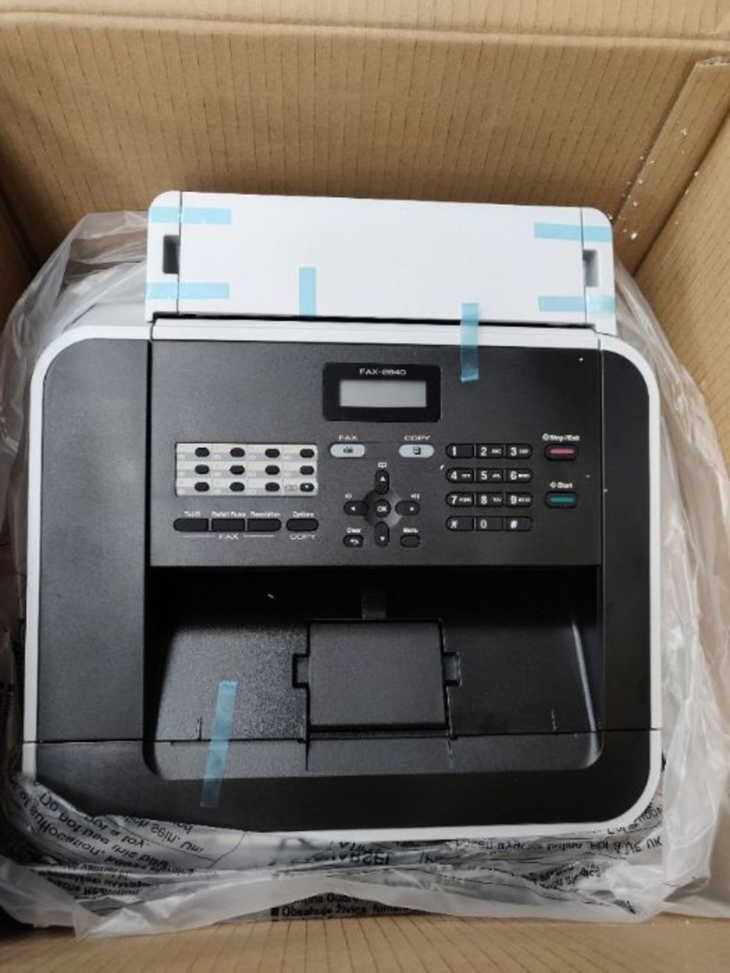 RRP £220.00 Brother FAX-2840 A4 Mono Laser Fax Machine, High Speed Modem Fax - Image 3 of 3
