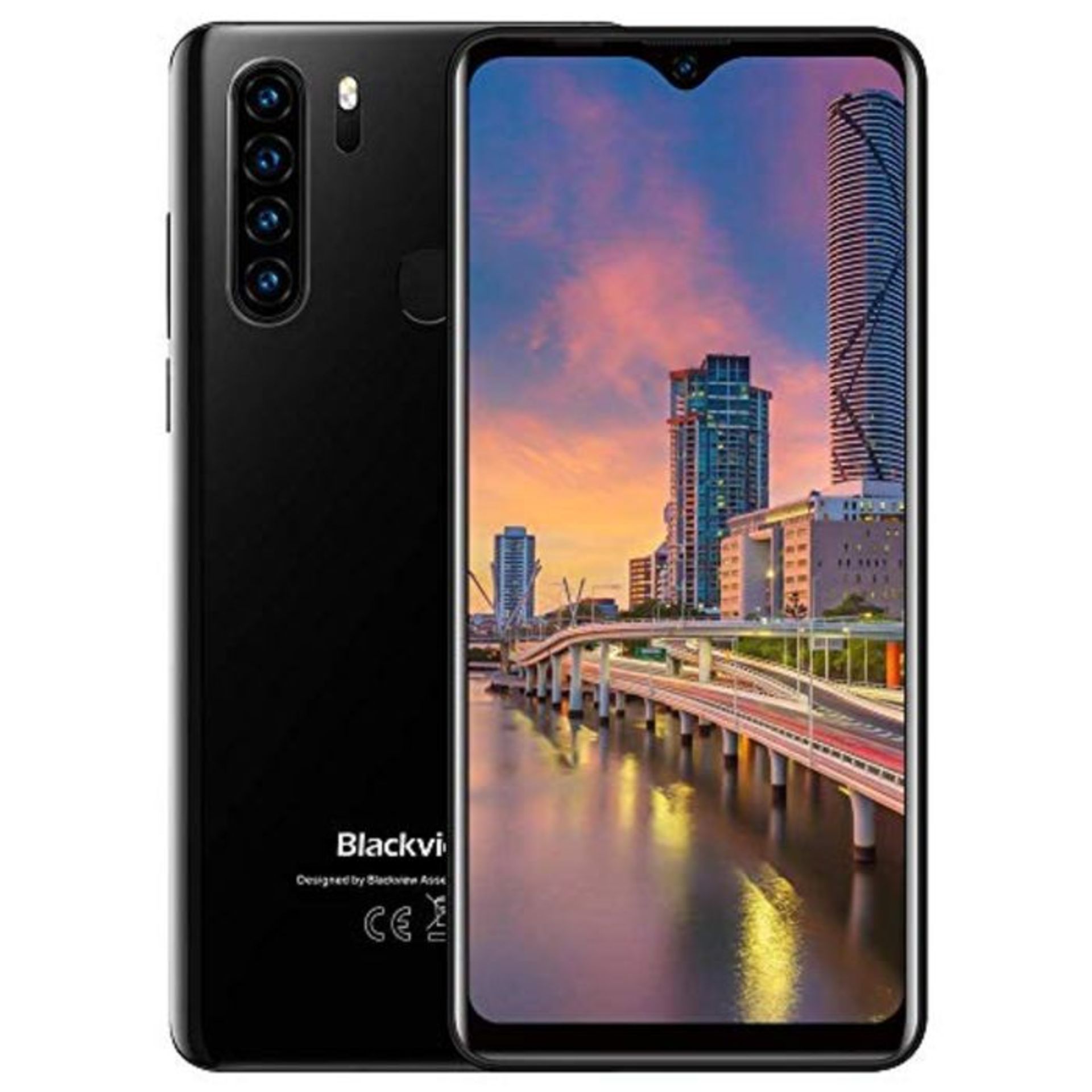 RRP £118.00 [INCOMPLETE] Blackview A80 Pro Full-Screen Smartphone, 6.49" HD+ Waterdrop Screen, 4GB
