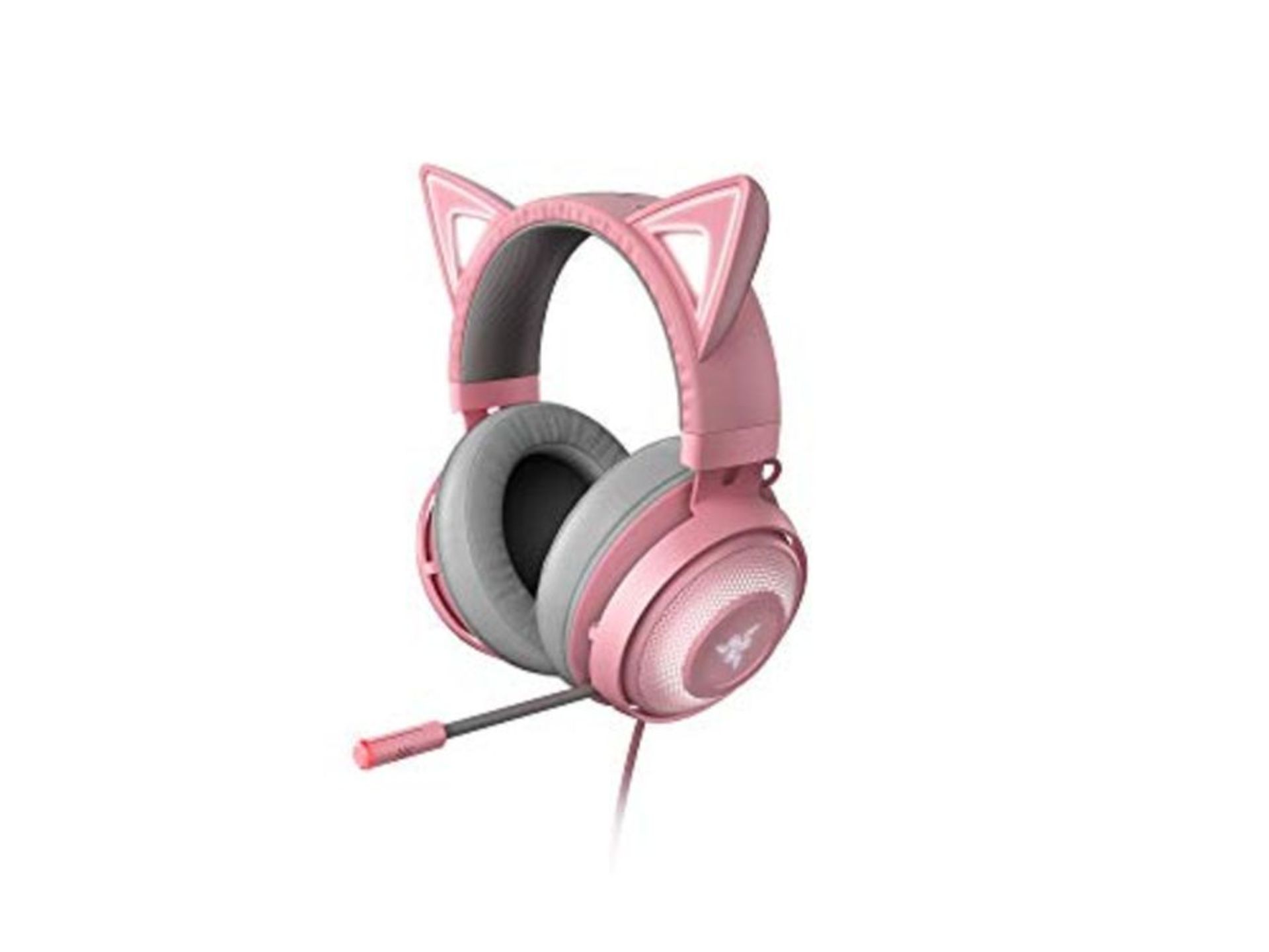 RRP £119.00 Razer Kraken Kitty - Gaming Headset (The Cat Ear Headset with RGB Chroma Lighting, Mic