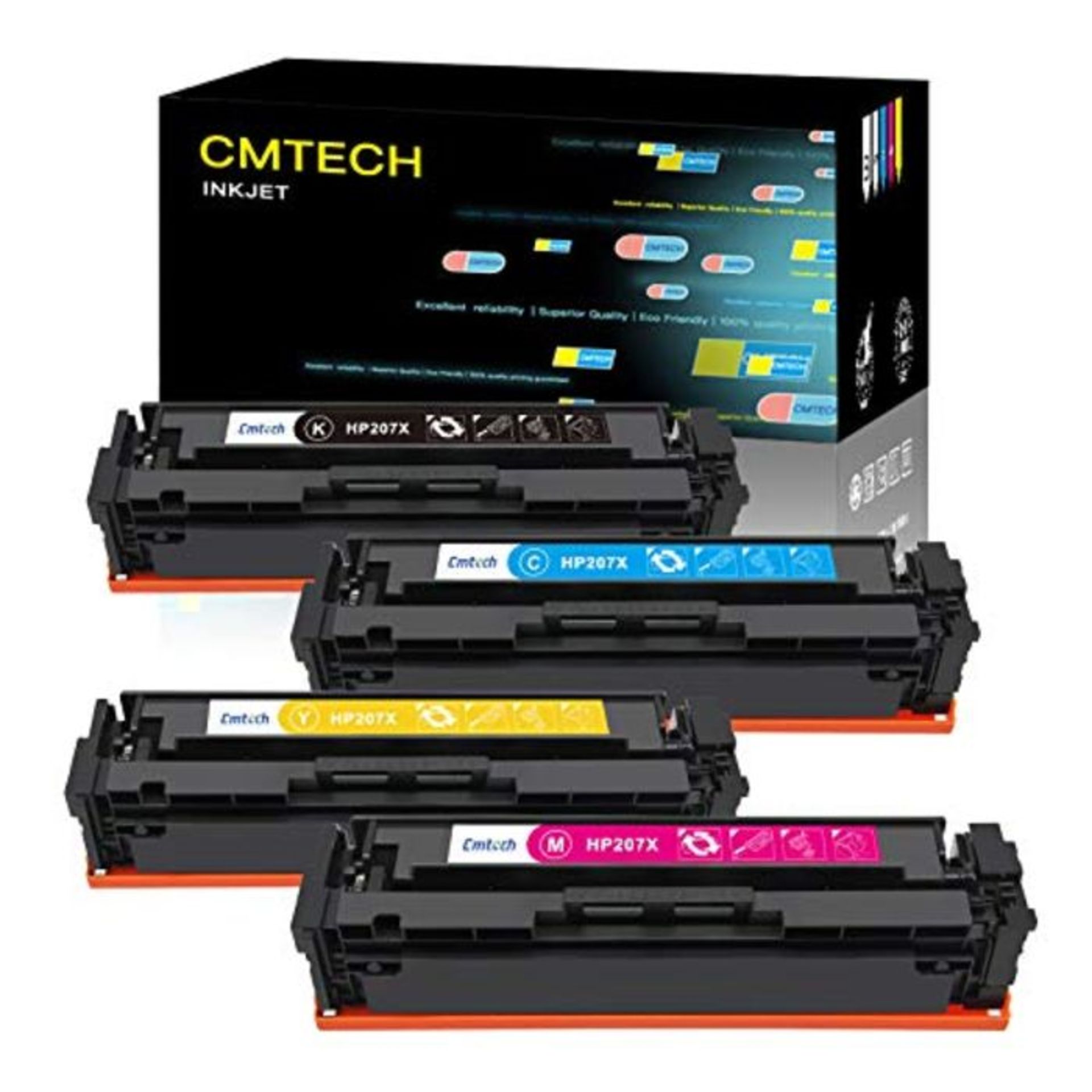 RRP £82.00 CMTECH Compatible Toner Cartridges Replacement for HP 207A 207X W2210A W2210X W2211A W