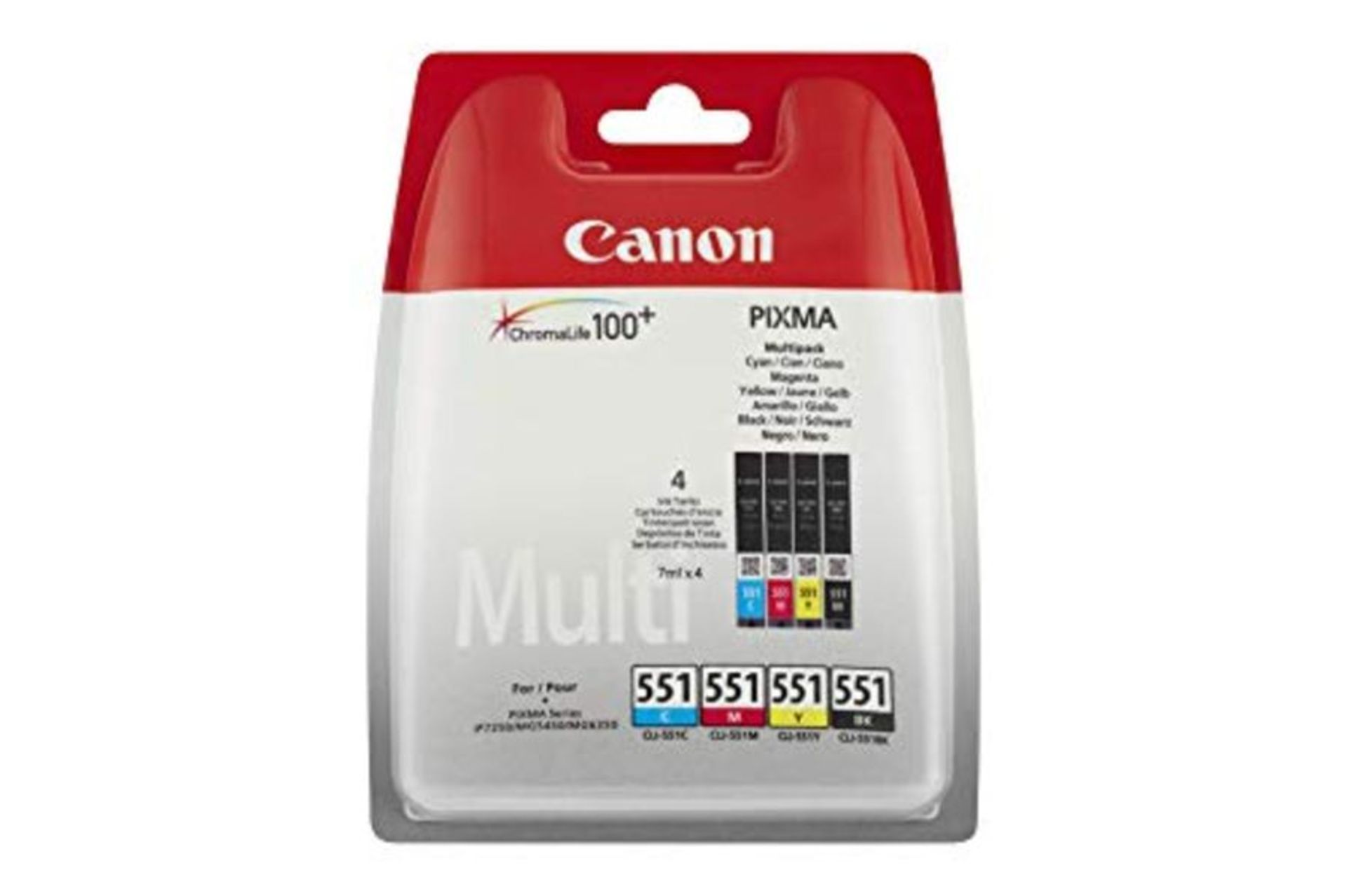 Canon Original CLI-551 Ink Cartridge - Cyan, Magenta, Yellow and Black Multi