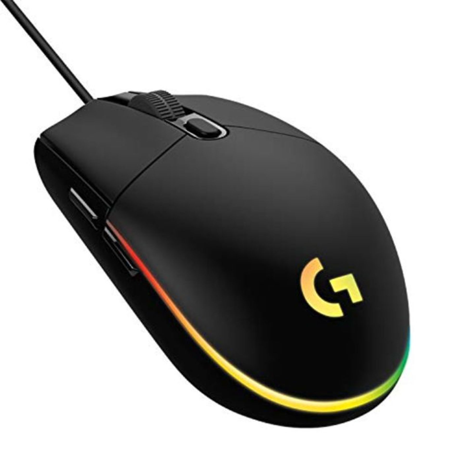 Logitech G203 Lightsync Gaming Mouse with Customizable RGB Lighting, 6 Programmable Bu