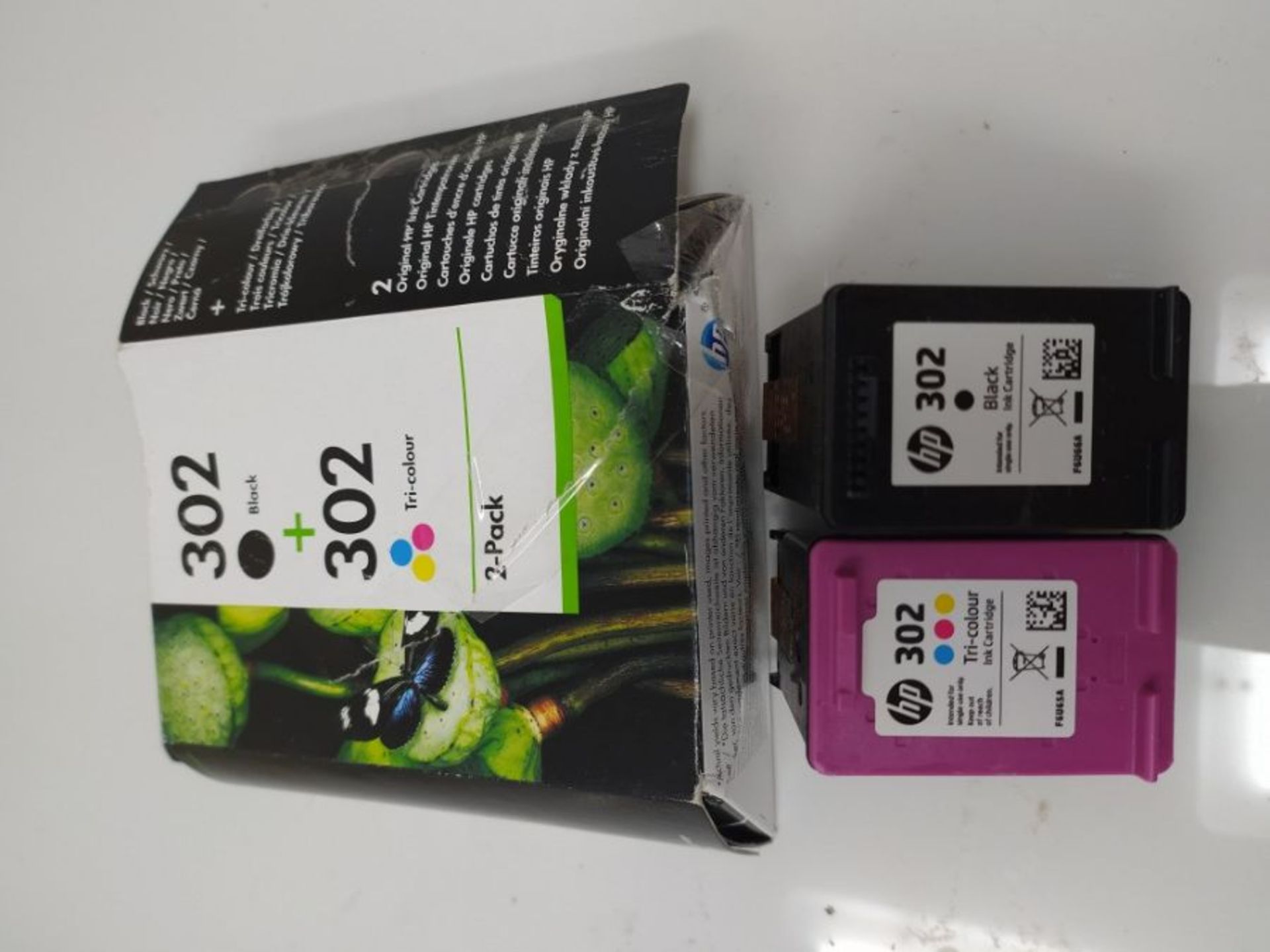 HP X4D37AE 302 Original Ink Cartridges, Black and Tri-colour, Multipack - Image 2 of 2