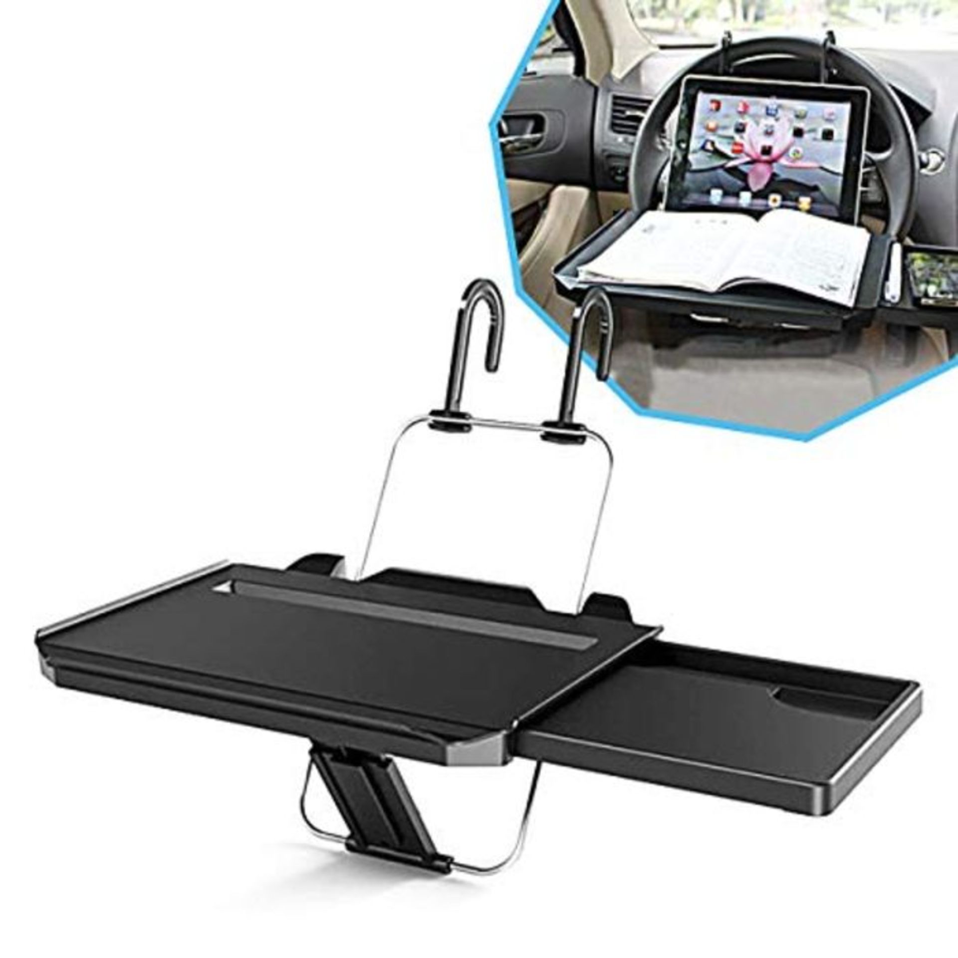 HOLULO Multi-functional Steering Wheel Table, Folding Car Laptop Tray, Vehicle Seat Mo