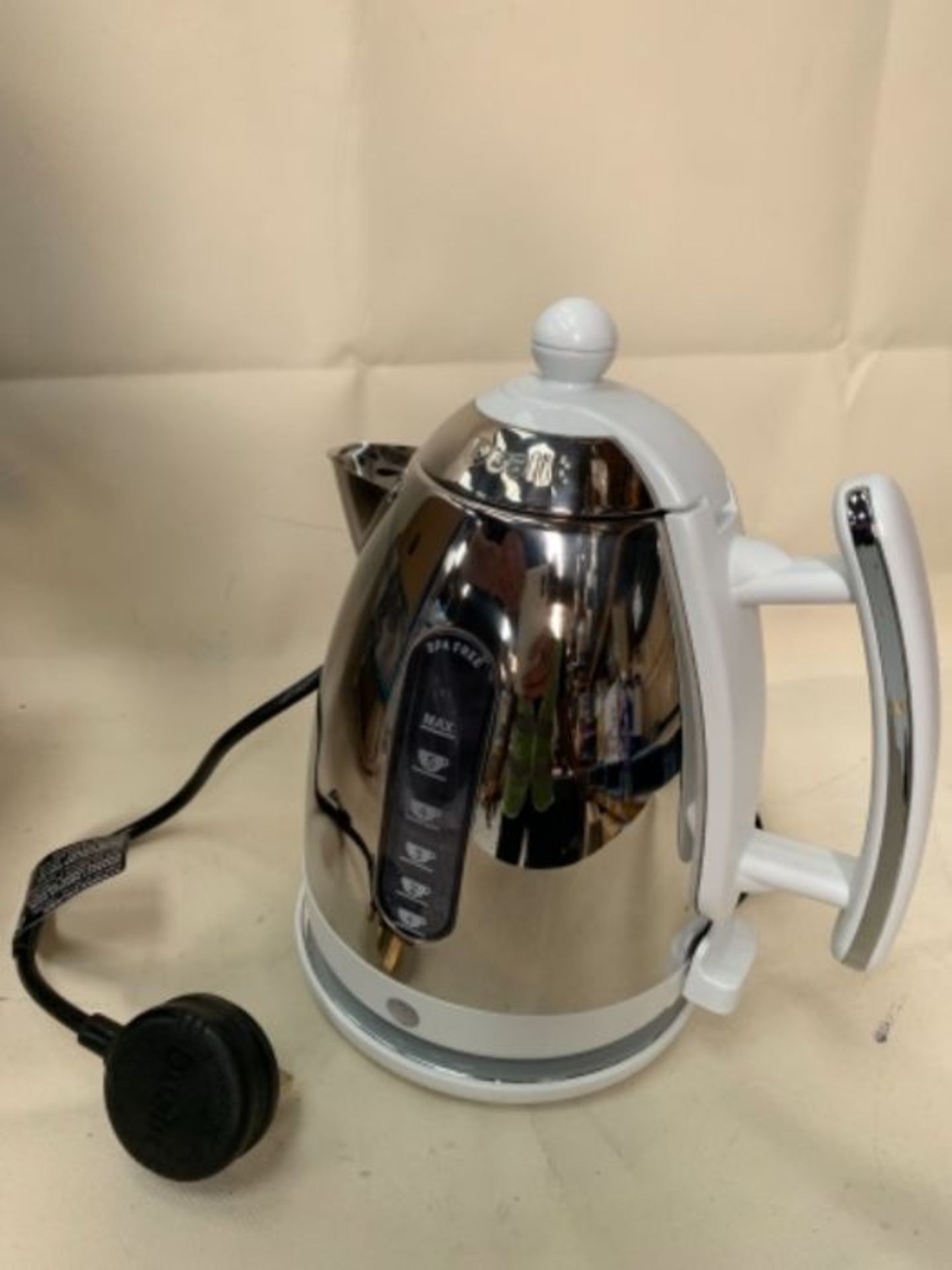 RRP £84.00 Dualit Lite Kettle - 1.5L Jug Kettle - Polished with Gloss White, High Gloss Finish - - Image 2 of 2