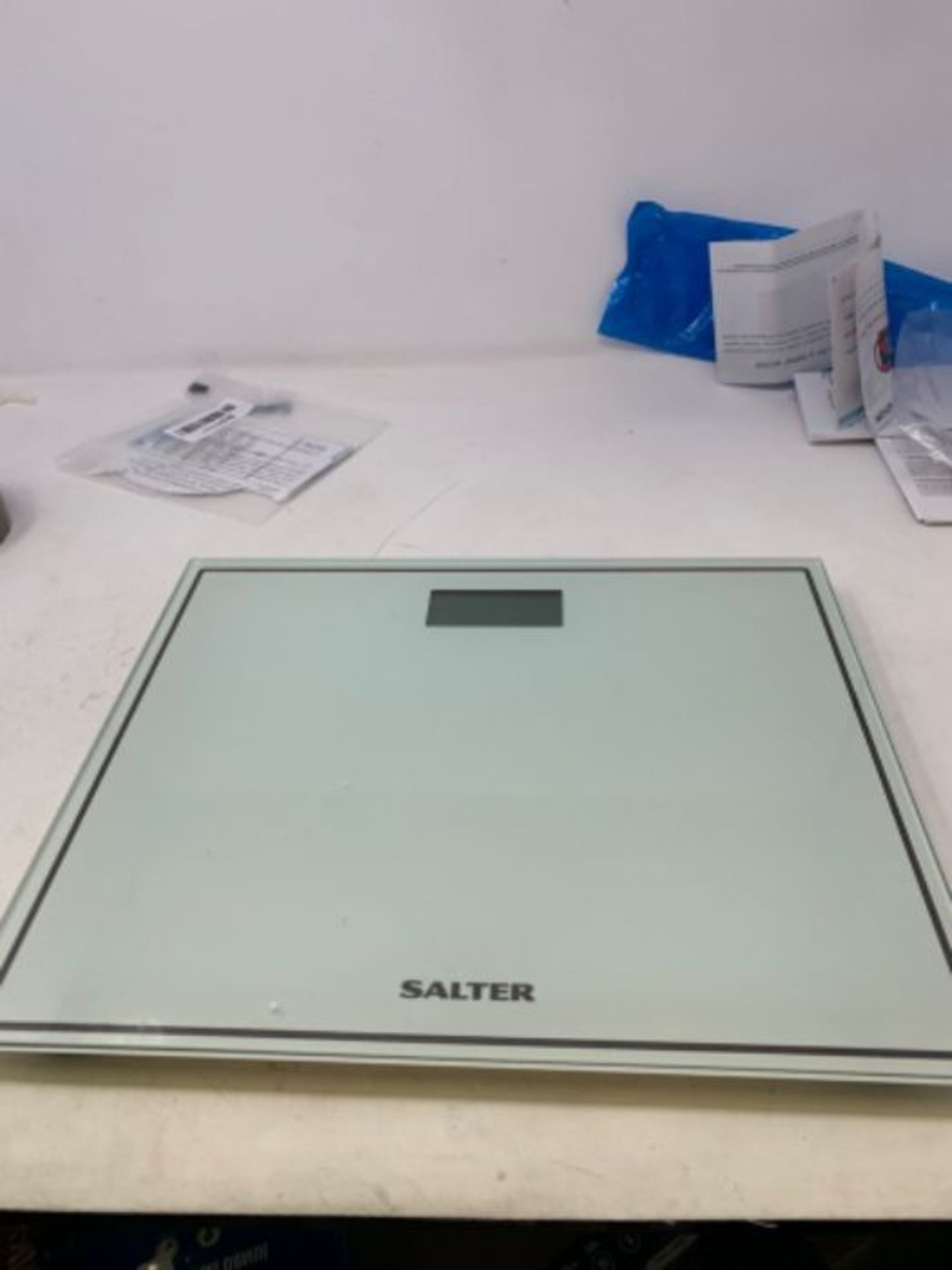 Salter Compact Digital Bathroom Scales - Toughened Glass, Measure Body Weight Metric / - Image 2 of 2