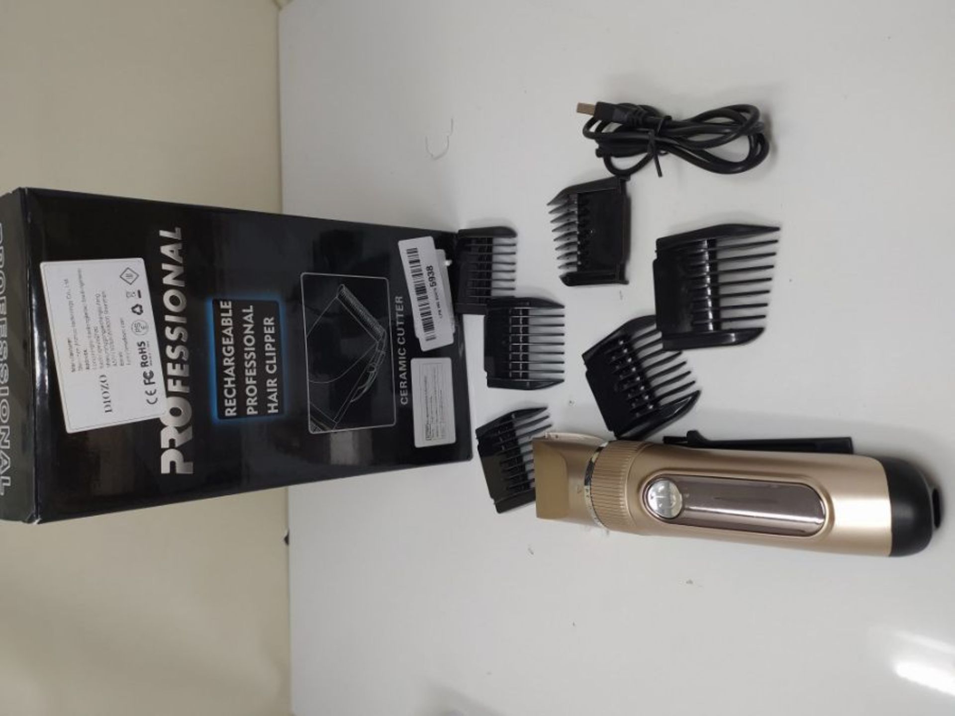 Hair Clippers for Men, Professional Hair Trimmer Clipper Cordless Electric Haircut Kit - Image 2 of 2