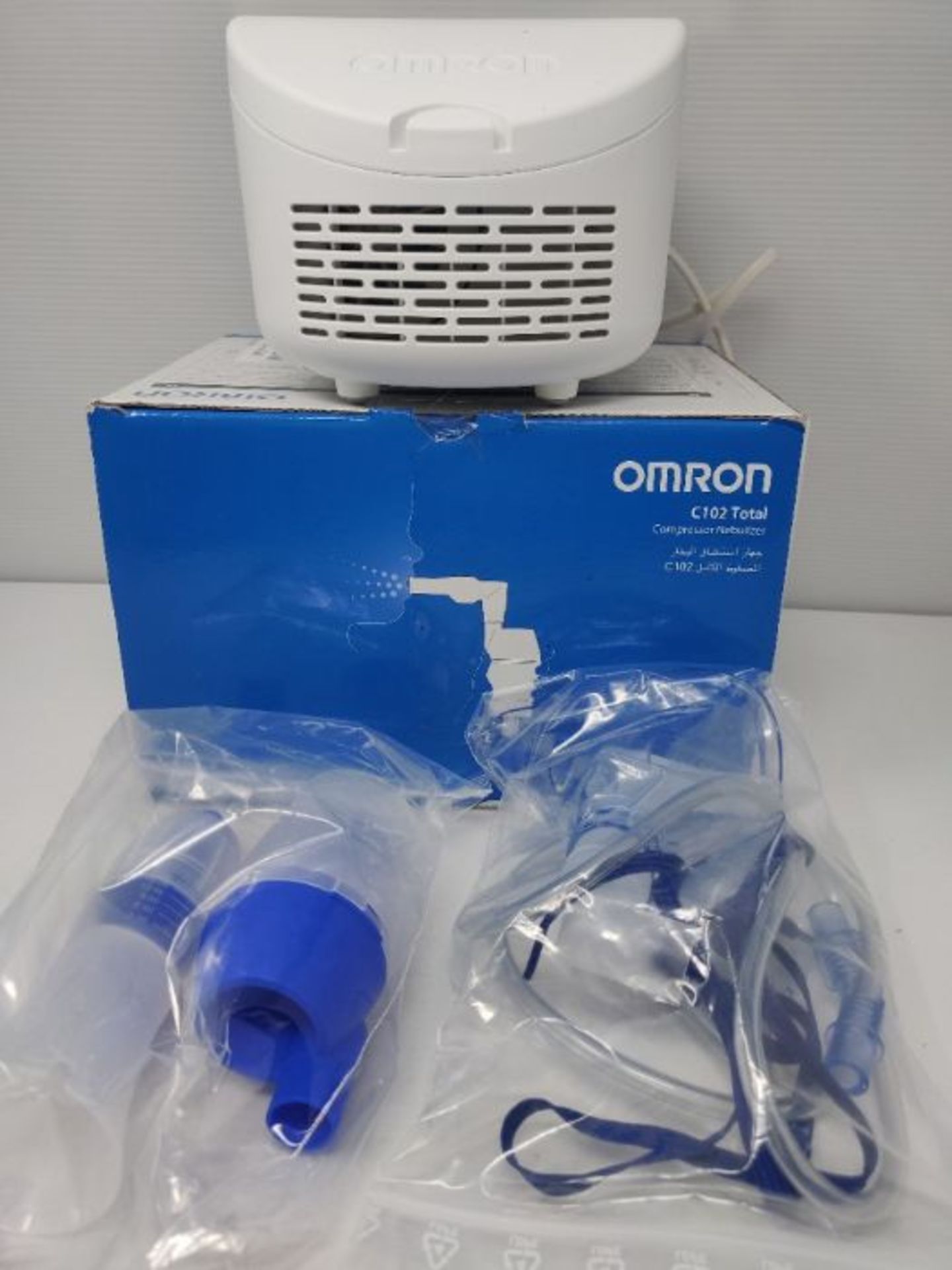 RRP £59.00 OMRON C102 Total 2-in-1 Nebuliser with Nasal Shower - Image 2 of 2