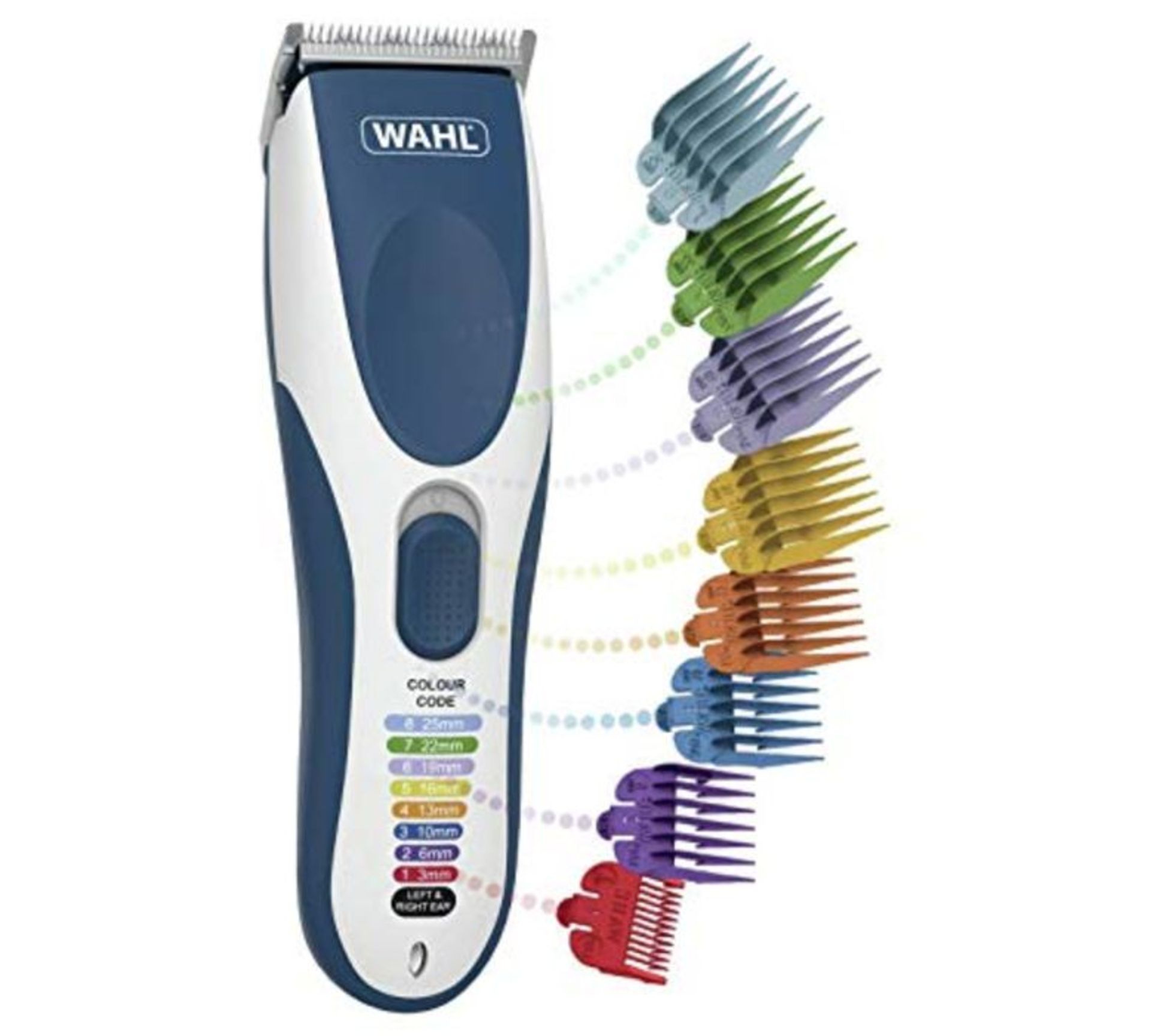 Wahl Hair Clippers for Men, Colour Pro Cordless Head Shaver Men's Hair Clippers with C