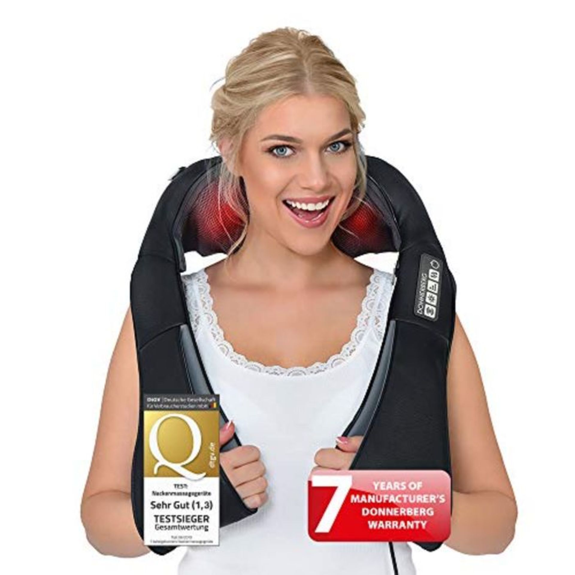 RRP £165.00 Donnerberg Shiatsu Back Neck and Shoulder Massager with Heat- 7 Years Warranty-German