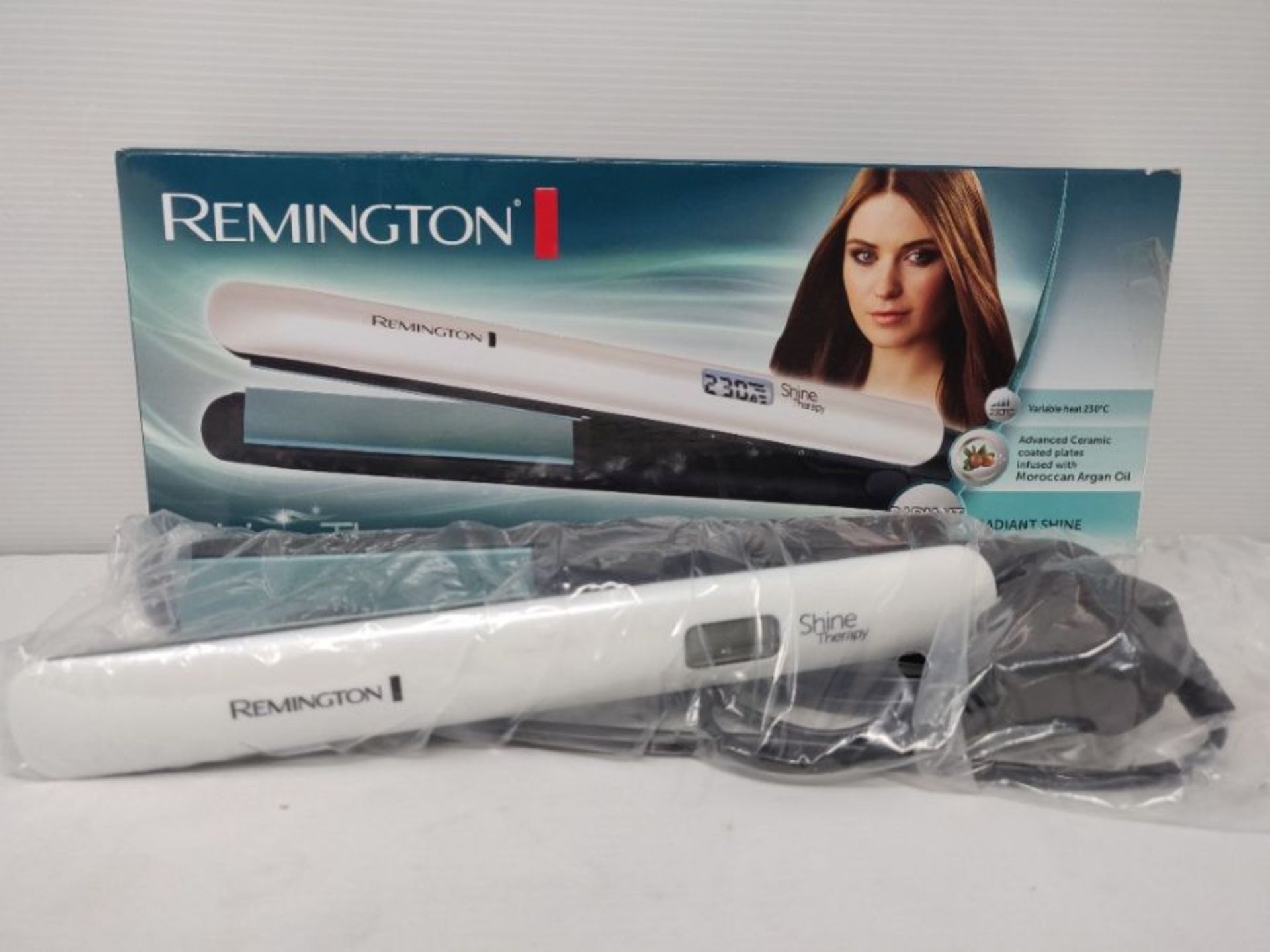 Remington Shine Therapy Advanced Ceramic Hair Straighteners with Morrocan Argan Oil fo - Image 2 of 2
