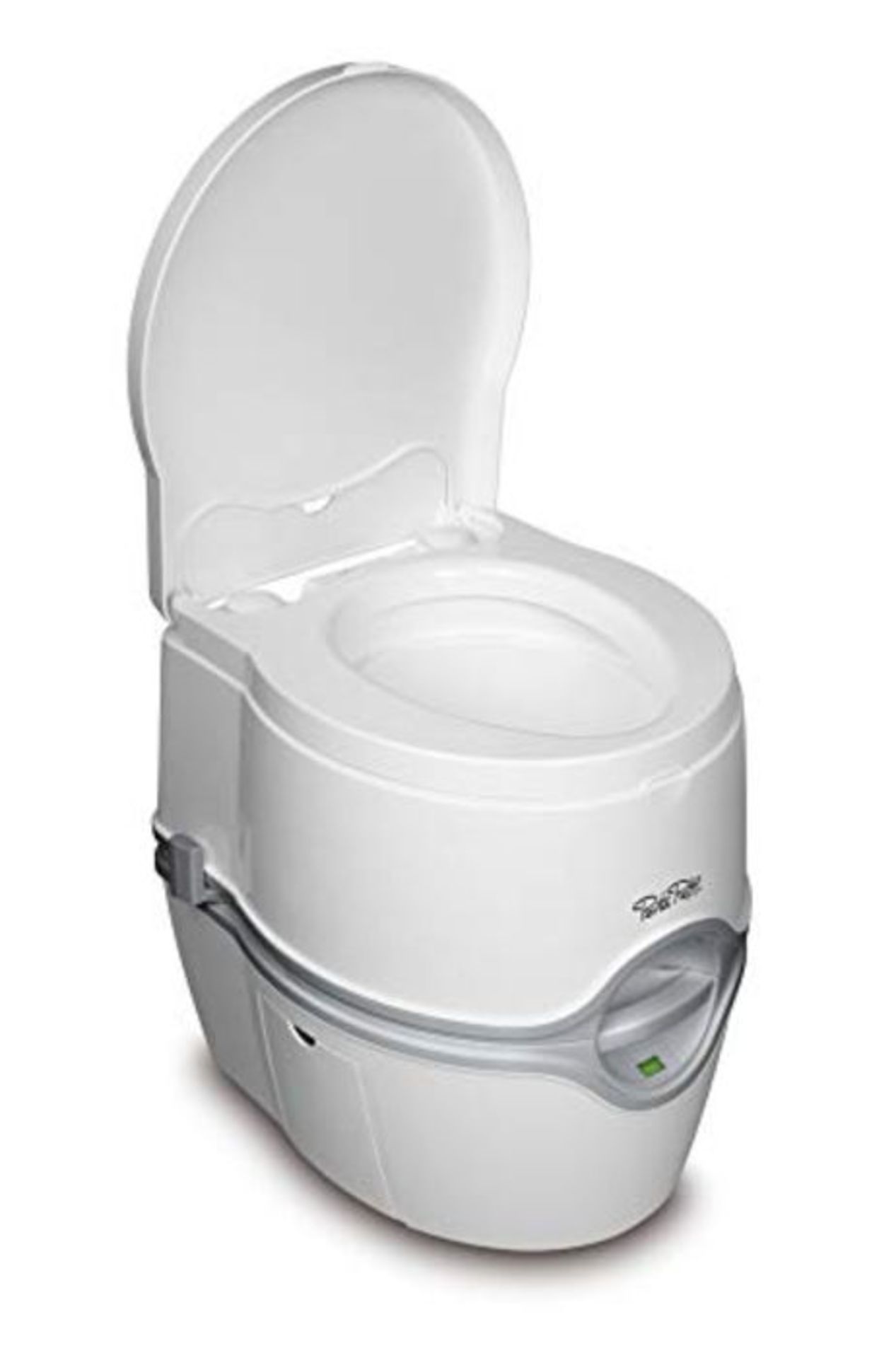 RRP £129.00 Thetford 92306 Porta Potti 565E (Electric) Portable Toilet, White-Grey, 448 x 388 x 45