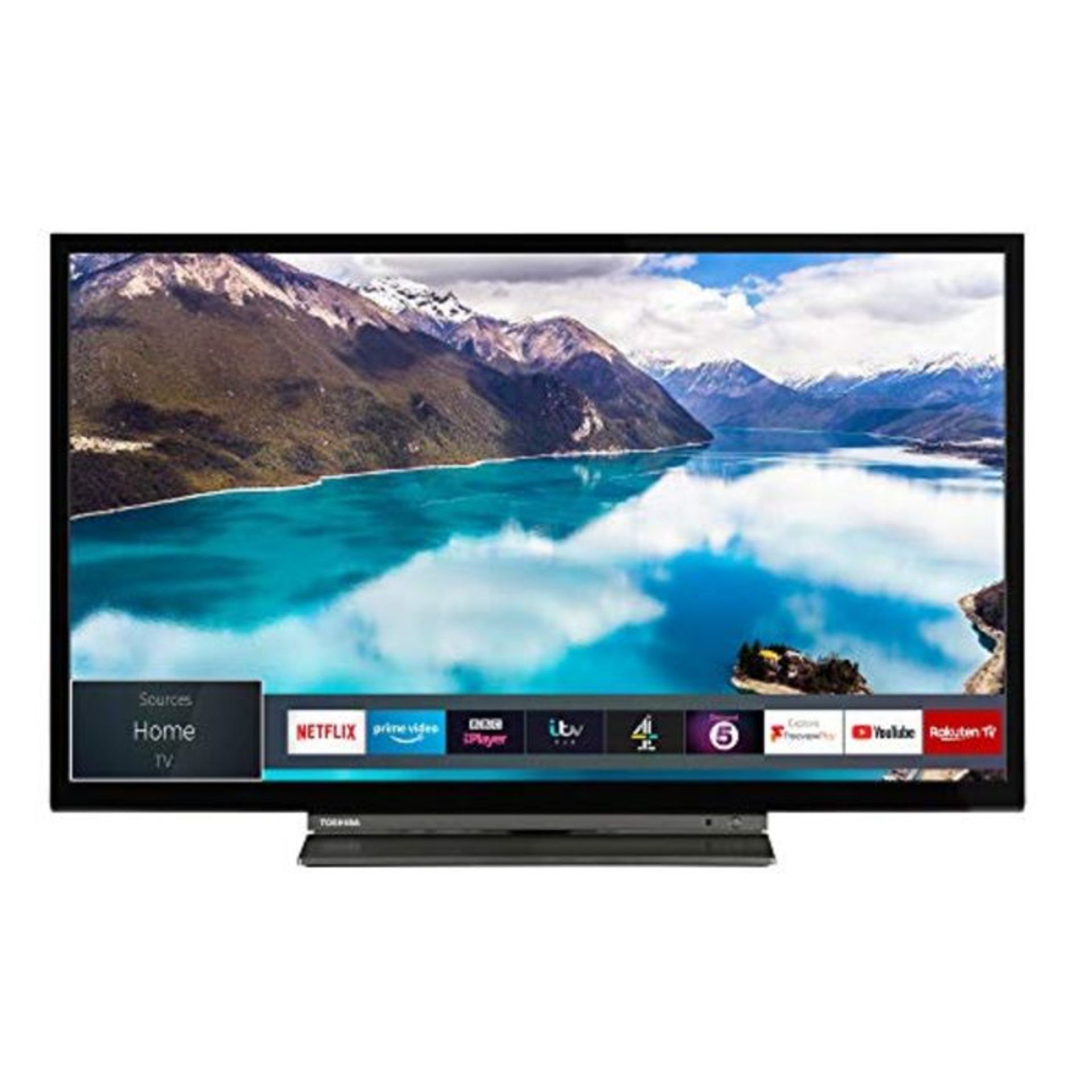 RRP £168.00 [CRACKED] Toshiba 24WL3A63DB 24-Inch HD Ready Smart TV with Freeview Play - Black/Silv