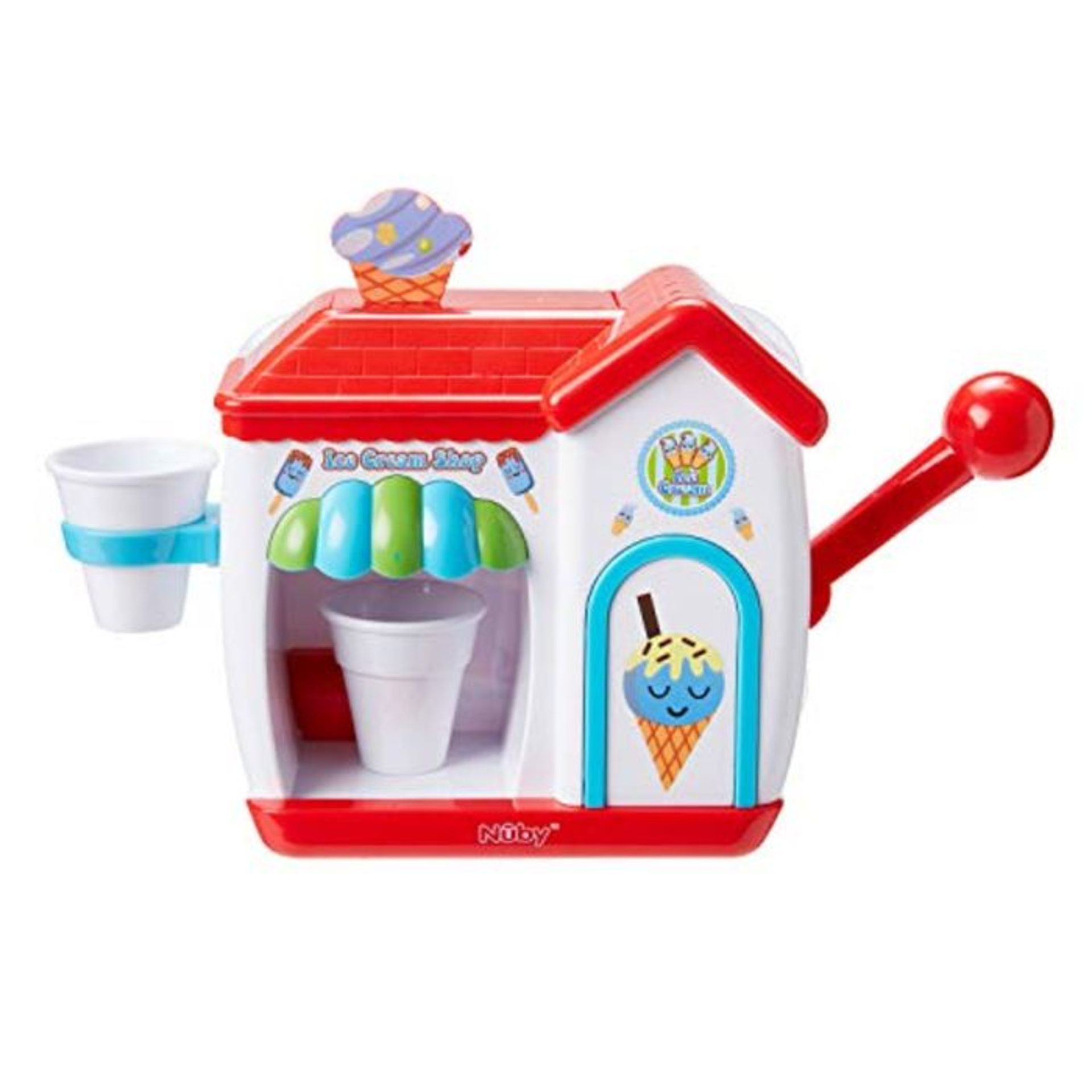 Nuby Ice Cream Shop Bubble Machine, Bath Toy for Toddlers from 3 Year Olds and Older.