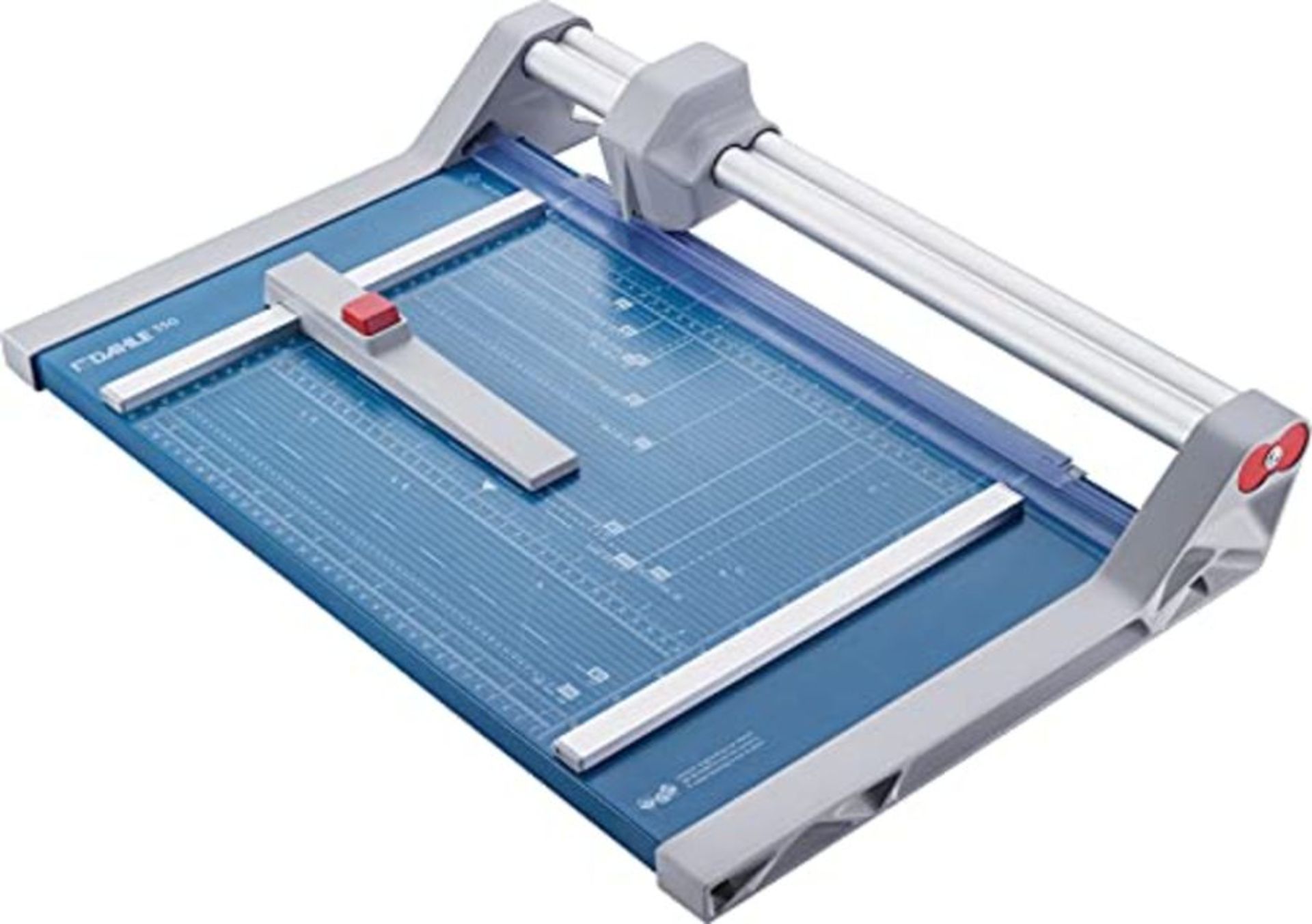 RRP £95.00 Dahle 550 Rotary Trimmer 2020 Model (Cutting Performance up to 20 Sheets / DIN A4) Blu