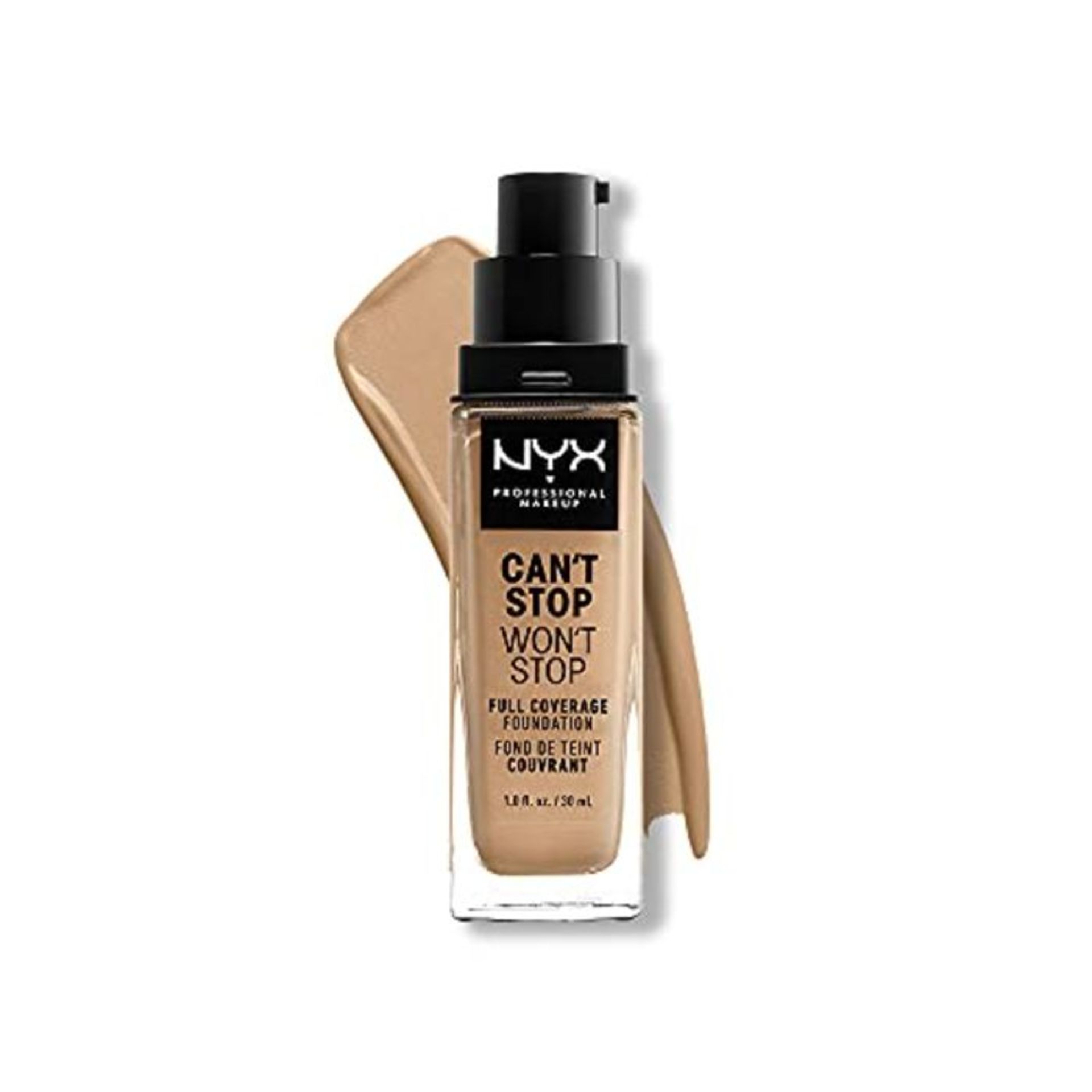 NYX Professional Makeup Can't Stop Won't Stop Full Coverage Foundation, Long Lasting,