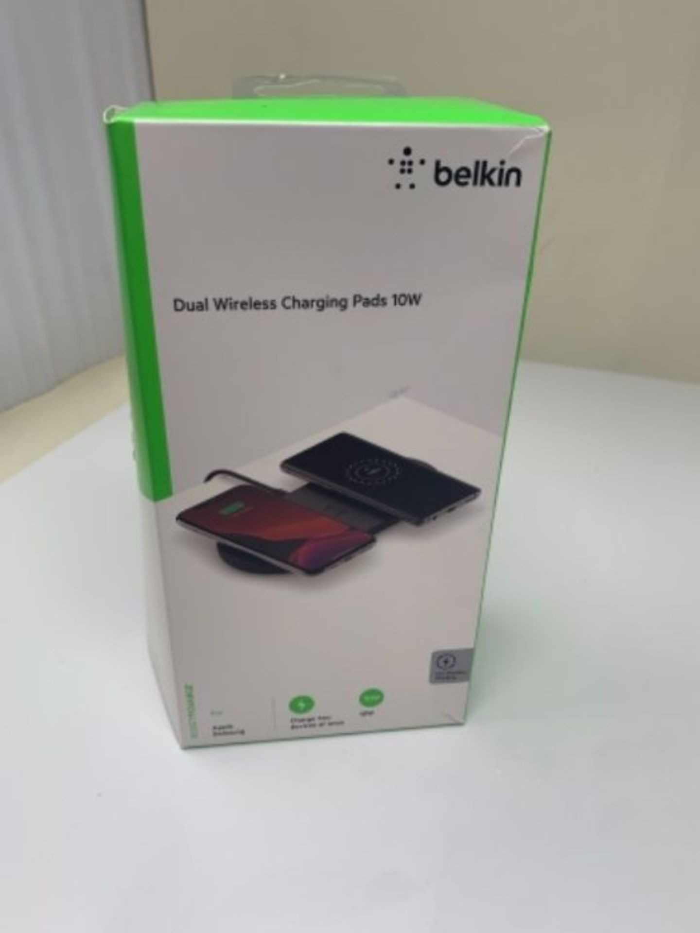 Belkin Boost Charge Dual Wireless Charger (Dual Wireless Charging Pad 10 W, Fast Charg - Image 2 of 3