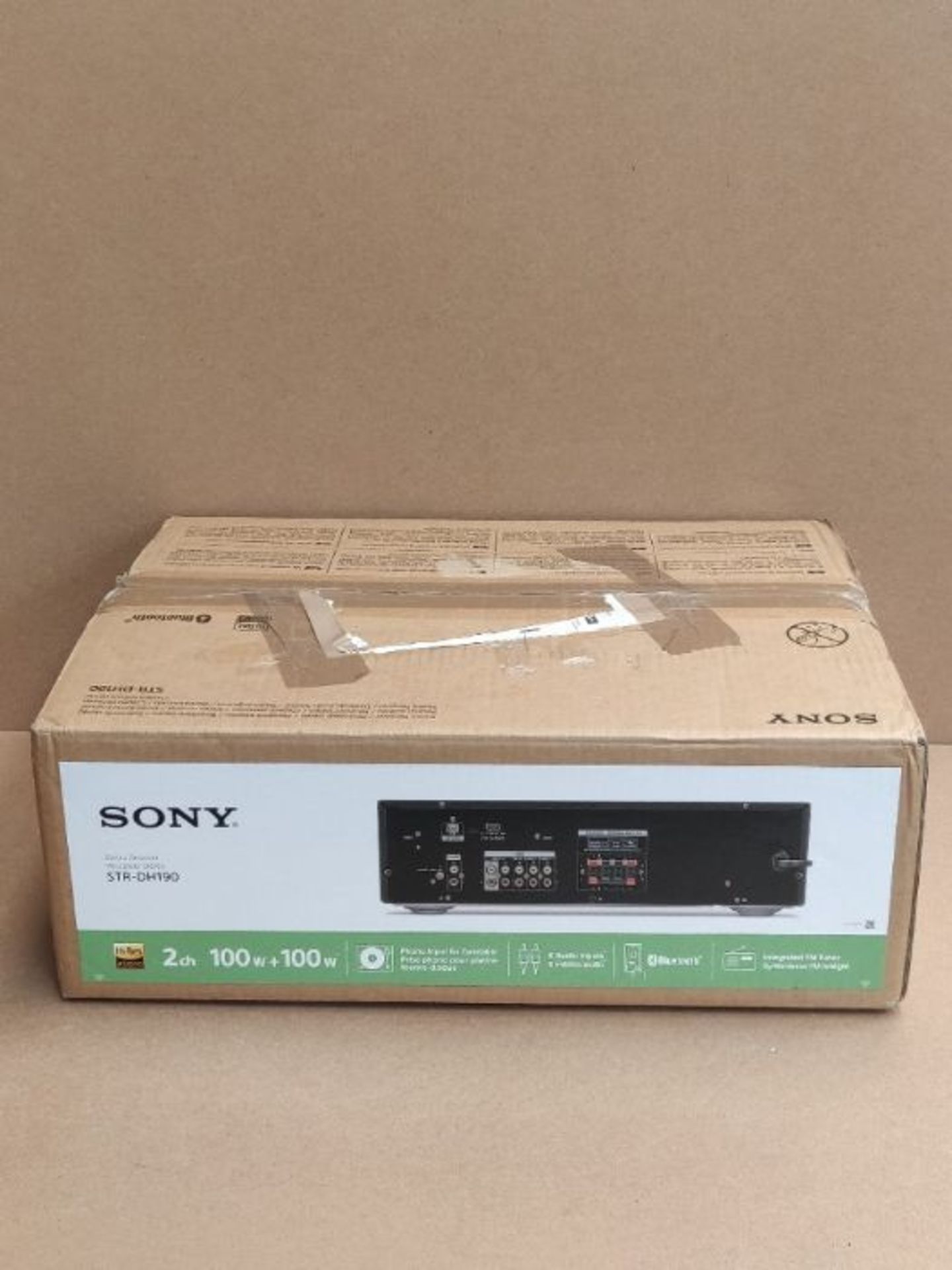 RRP £178.00 Sony STRDH190.CEK 2 Channel Amplifier with Phone Input and Bluetooth - Black - Image 2 of 3