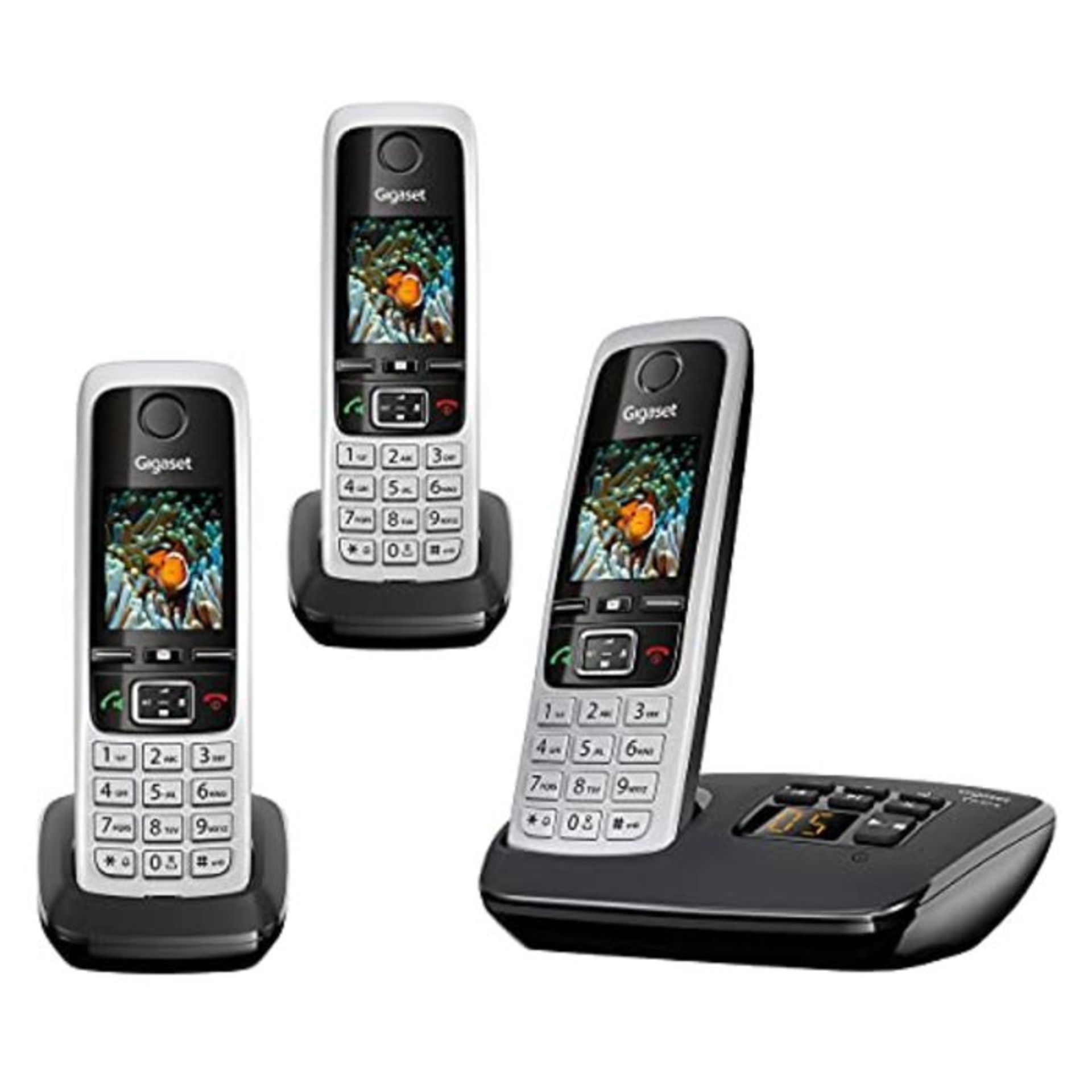 RRP £72.00 Gigaset C630A TRIO - Premium Cordless Home Phone with Answer Machine and Nuisance Call