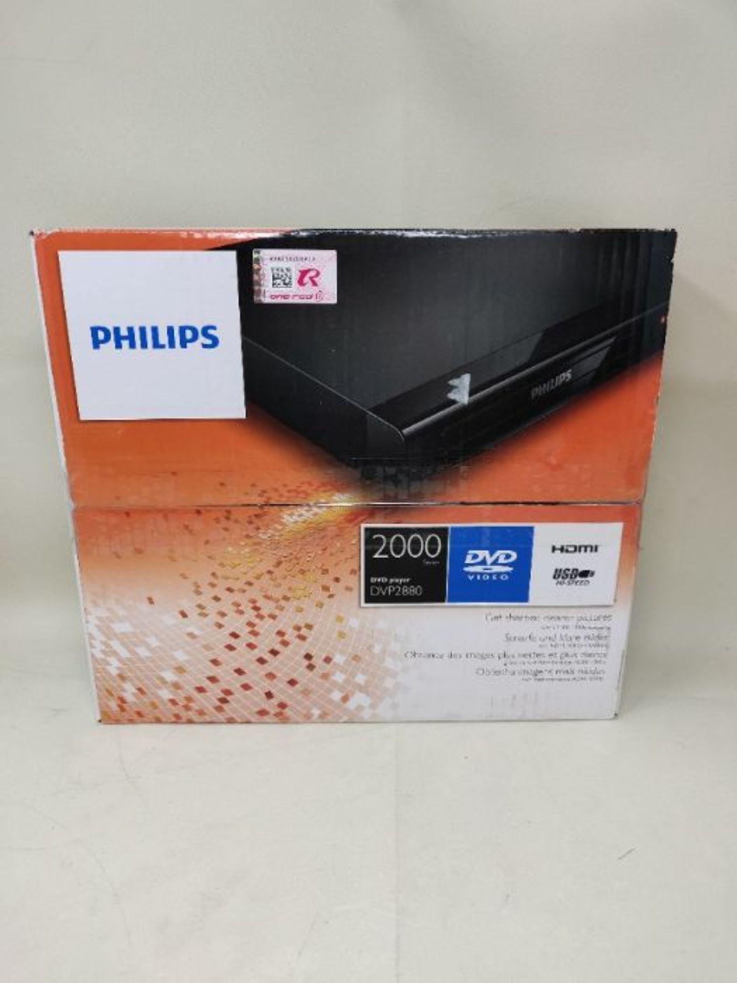 Philips DVD player DVP2880 HDMI 1080p USB 2.0 DivX Ultra CinemaPlus - Image 2 of 3