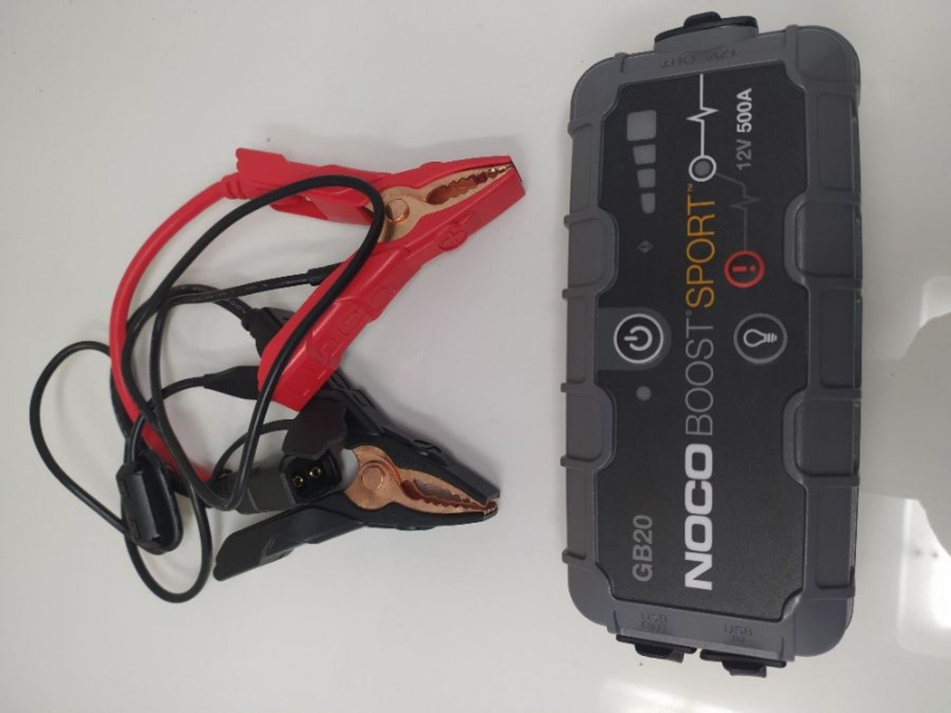 RRP £89.00 NOCO Boost Sport GB20 500A 12V UltraSafe Starthilfe Powerbank, Tragbare Auto Batterie - Image 2 of 2