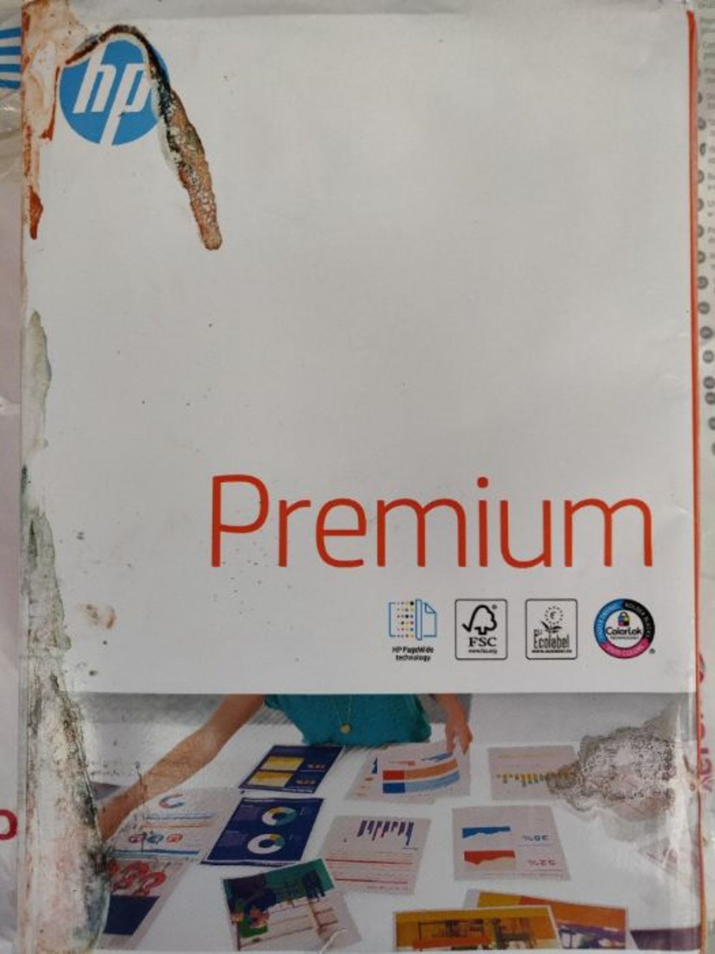 HP Printer Paper, Premium A4 Paper, 210x297mm, 80gsm, 1 Ream, 500 Sheets - FSC Certifi - Image 2 of 2