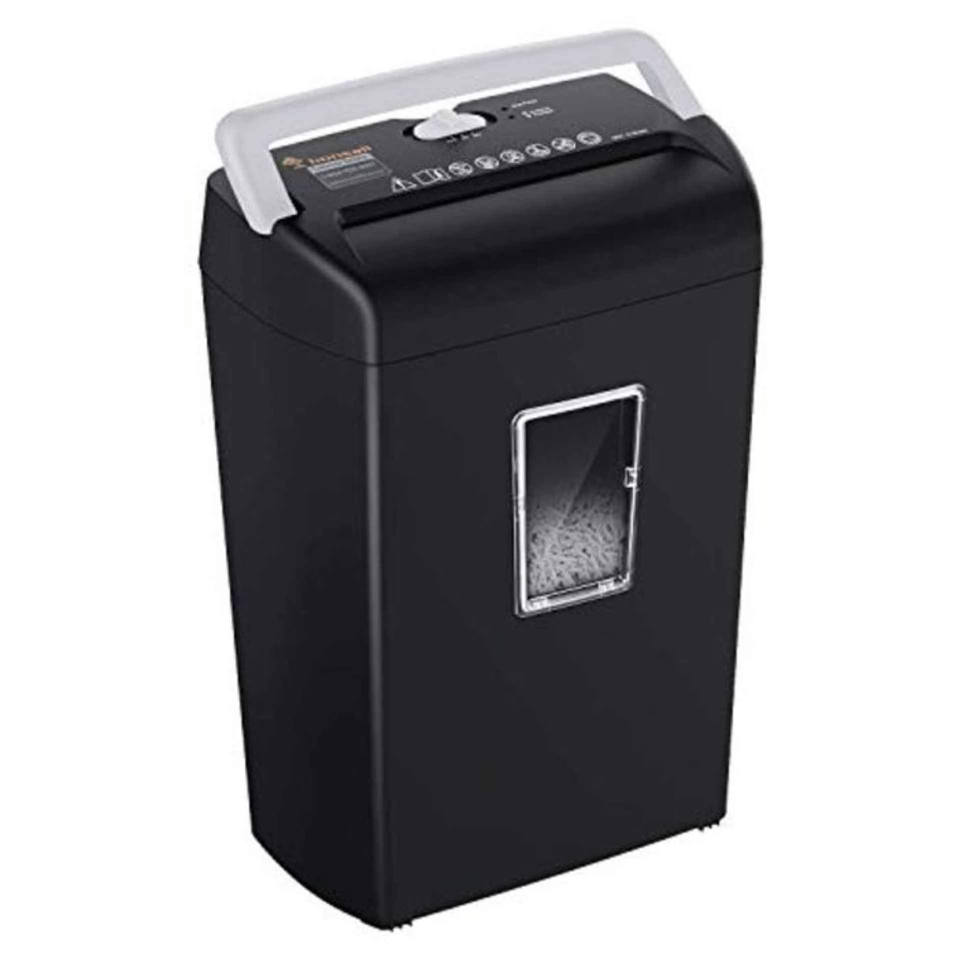 Bonsaii 10-Sheet Cross-Cut Paper and Credit Card Shredder Machine, 21-Litre Wastebaske