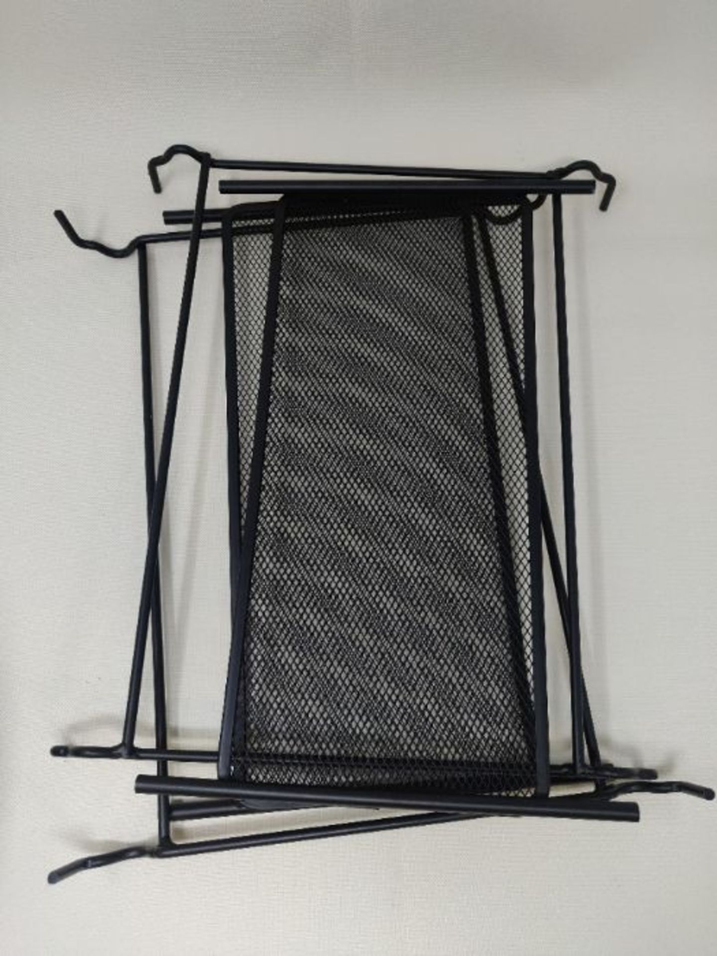 Belle Vous Black Metal Mesh A4 Suspension File Frame - 33.5 x 28.2 x 25cm / 13.19 x 11 - Image 3 of 3