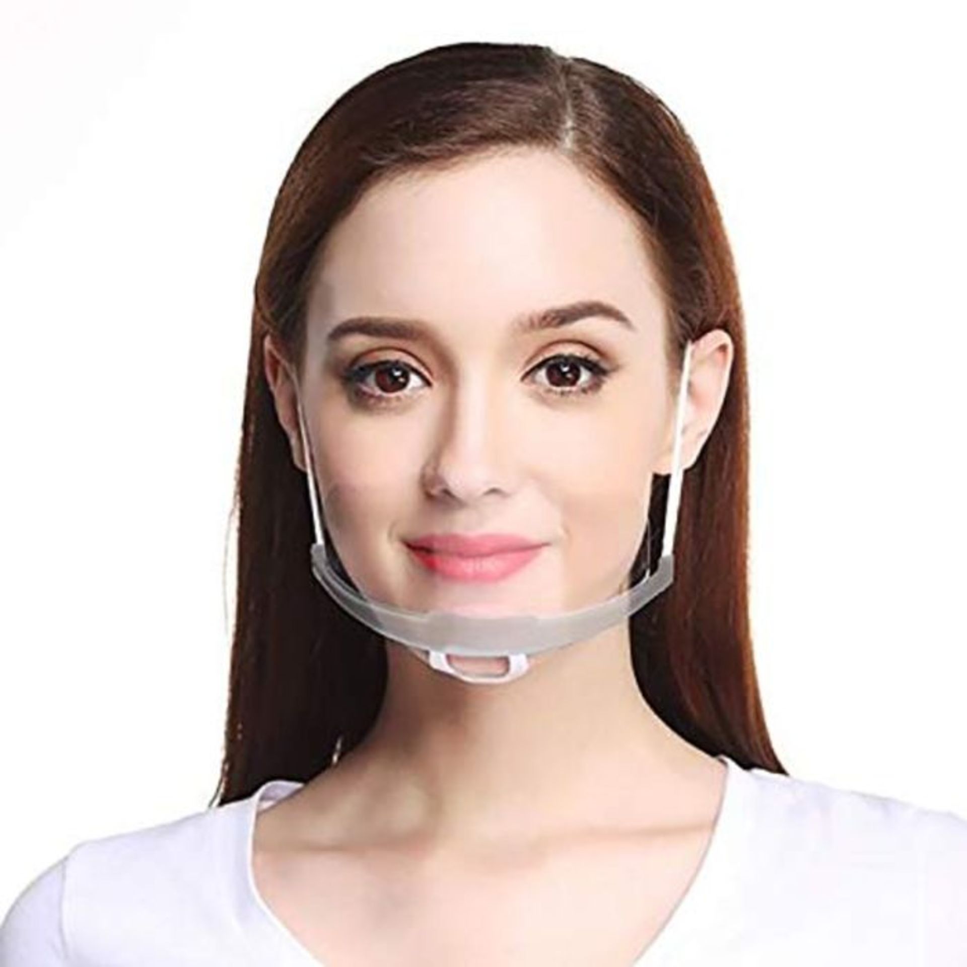 10 x Visor for Mouth and Nose PVC Plastic Mouth Shield Anti-Fog Universal Face Visor f