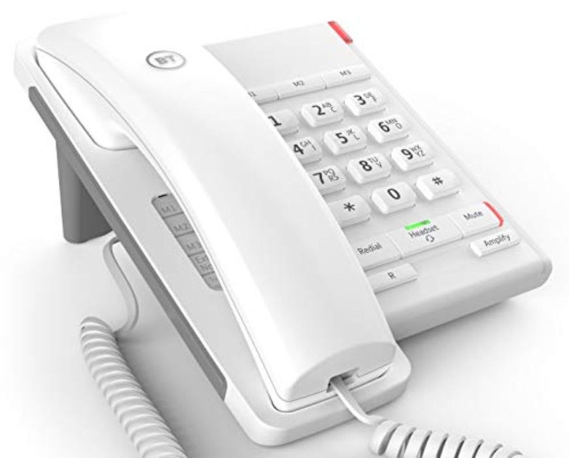 BT Converse 2100 Corded Telephone, White