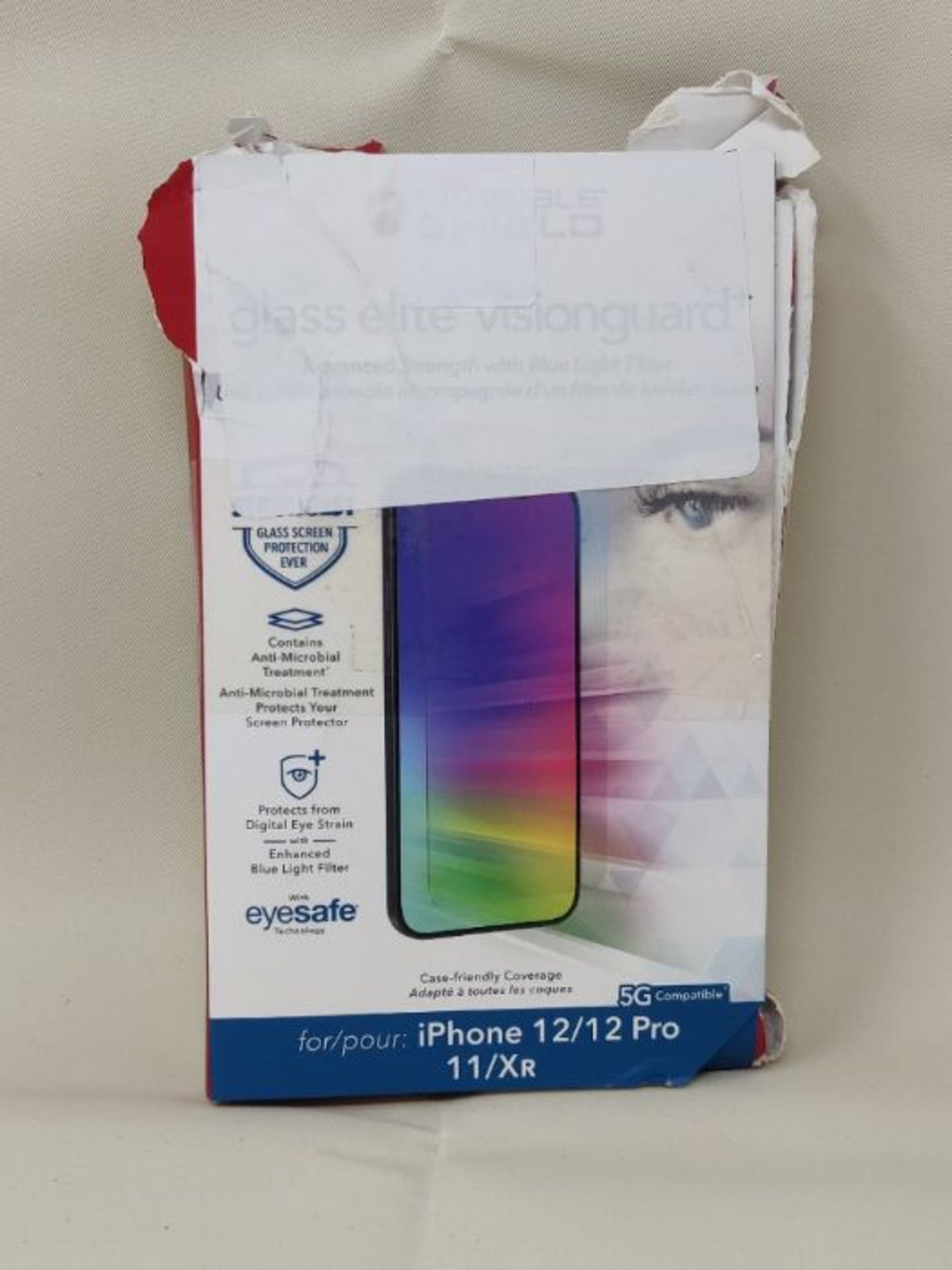 [CRACKED] ZAGG - InvisibleShield Glass Elite VisionGuard Plus - Blue Light Filter for - Image 2 of 2