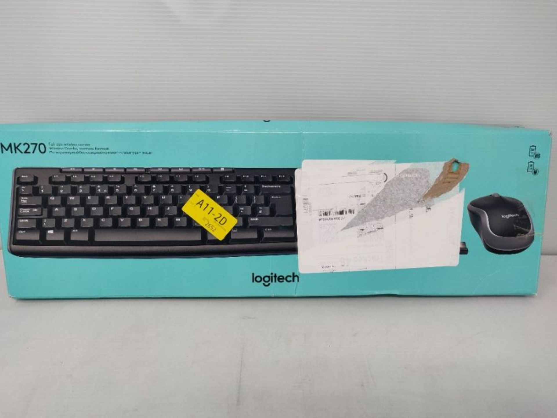 [INCOMPLETE] Logitech MK270 Wireless Keyboard and Mouse Combo for Windows, 2.4 GHz Wir - Image 2 of 3
